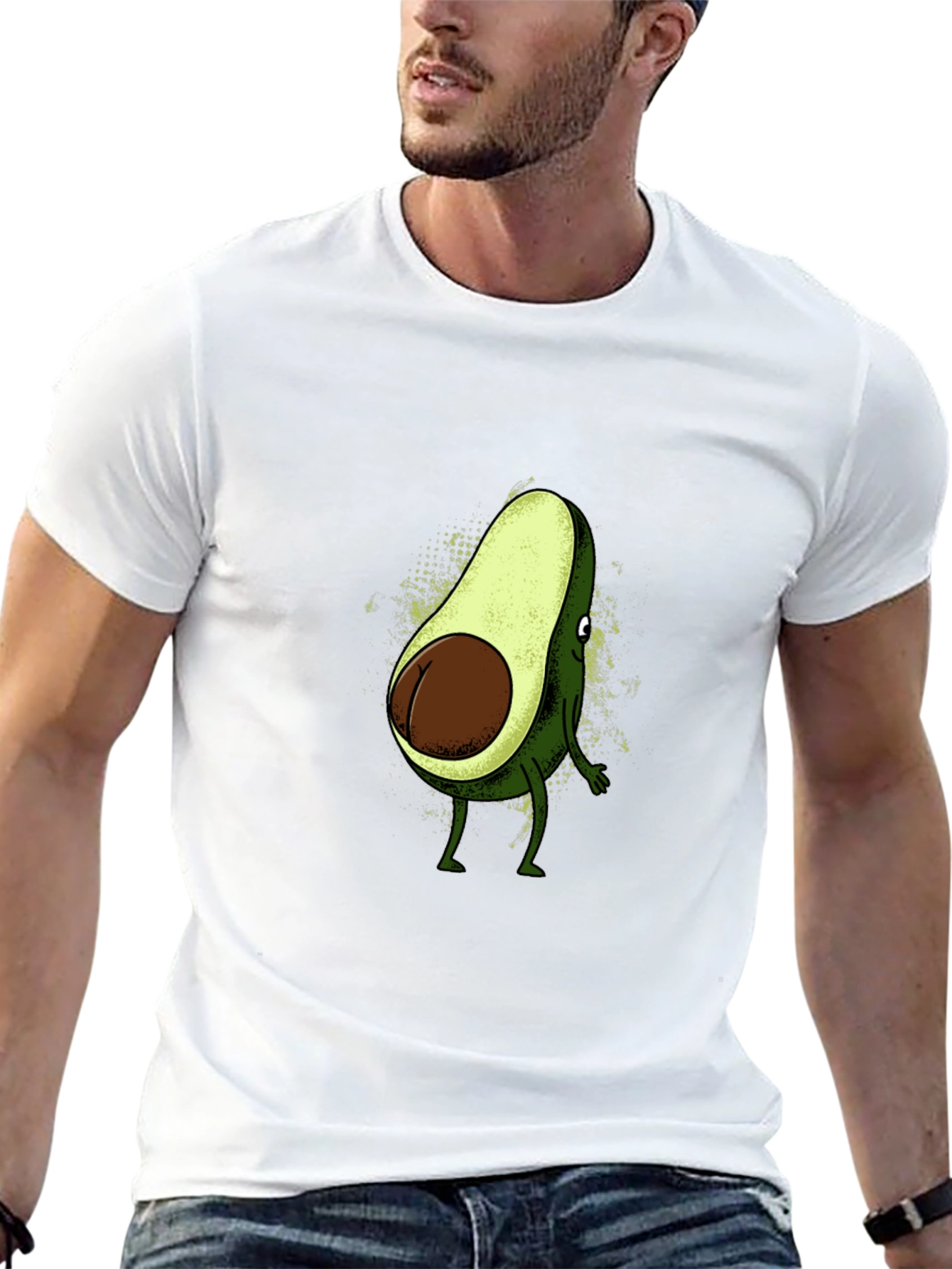 Avocado Butt Humor Graphic Tee