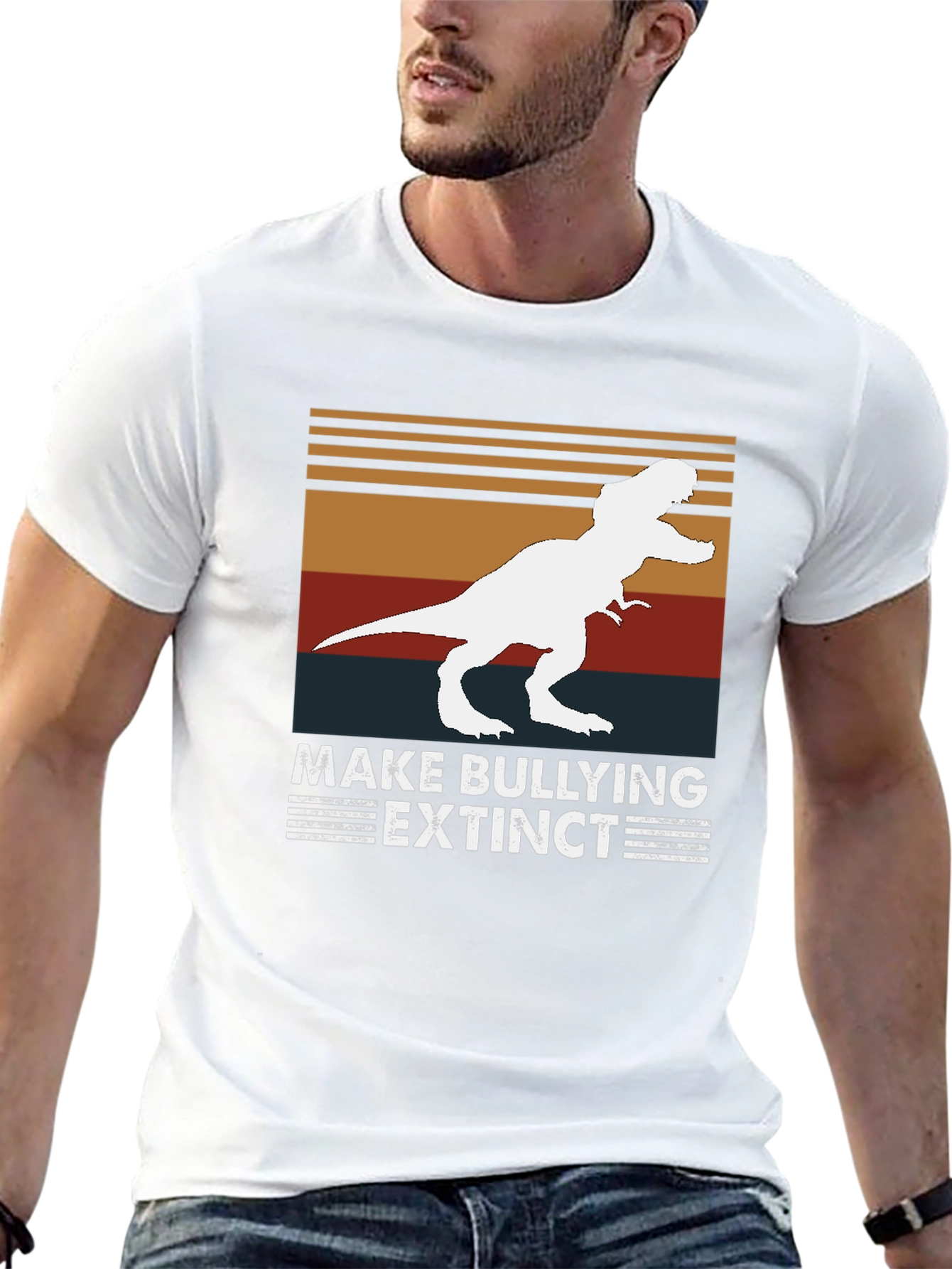 Make Bullying Extinct T-Shirt Dinosaur Tee