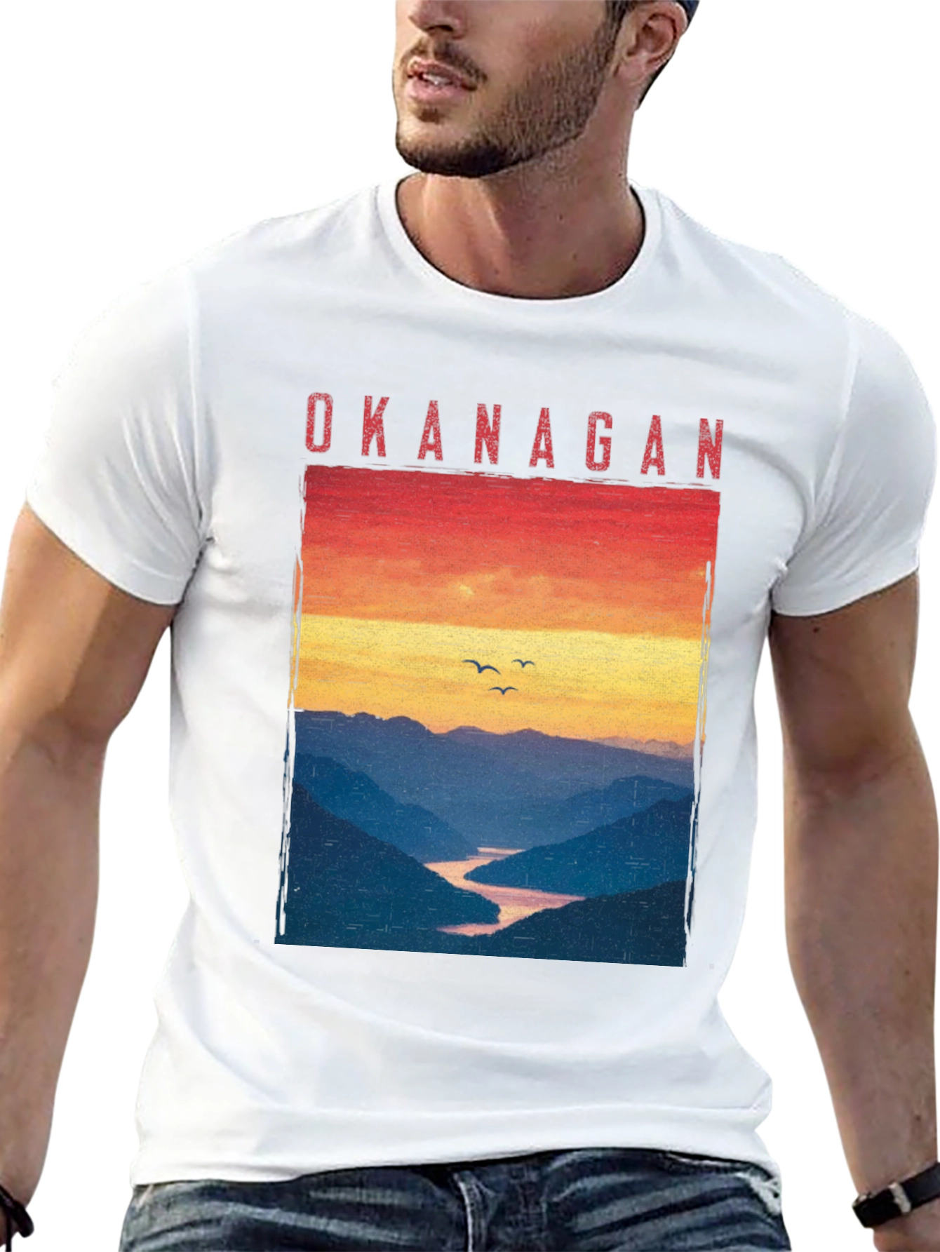 Okanagan Sunset T-Shirt - Nature Inspired Graphic Tee