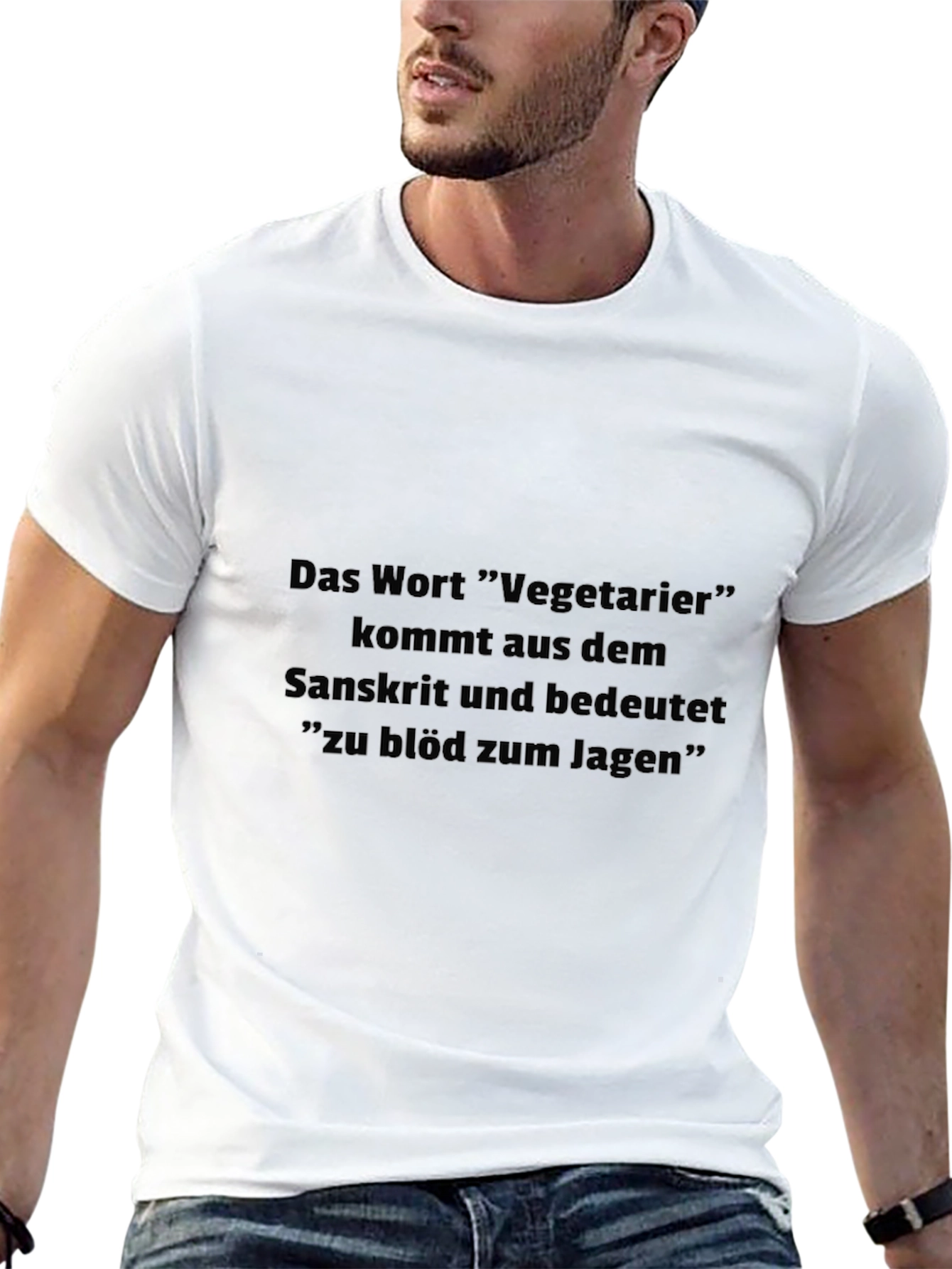 Vegetarier T-Shirt - Funny German Vegan Tee