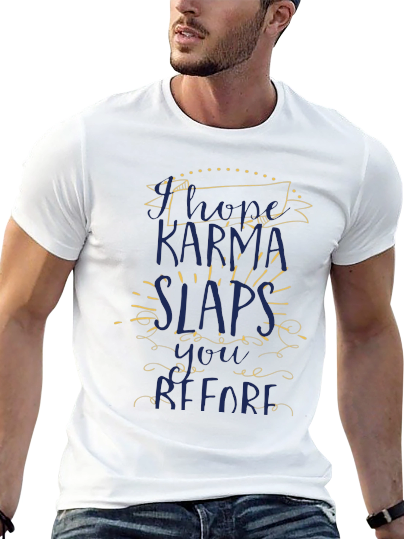 Karma Slaps Funny Graphic T-Shirt