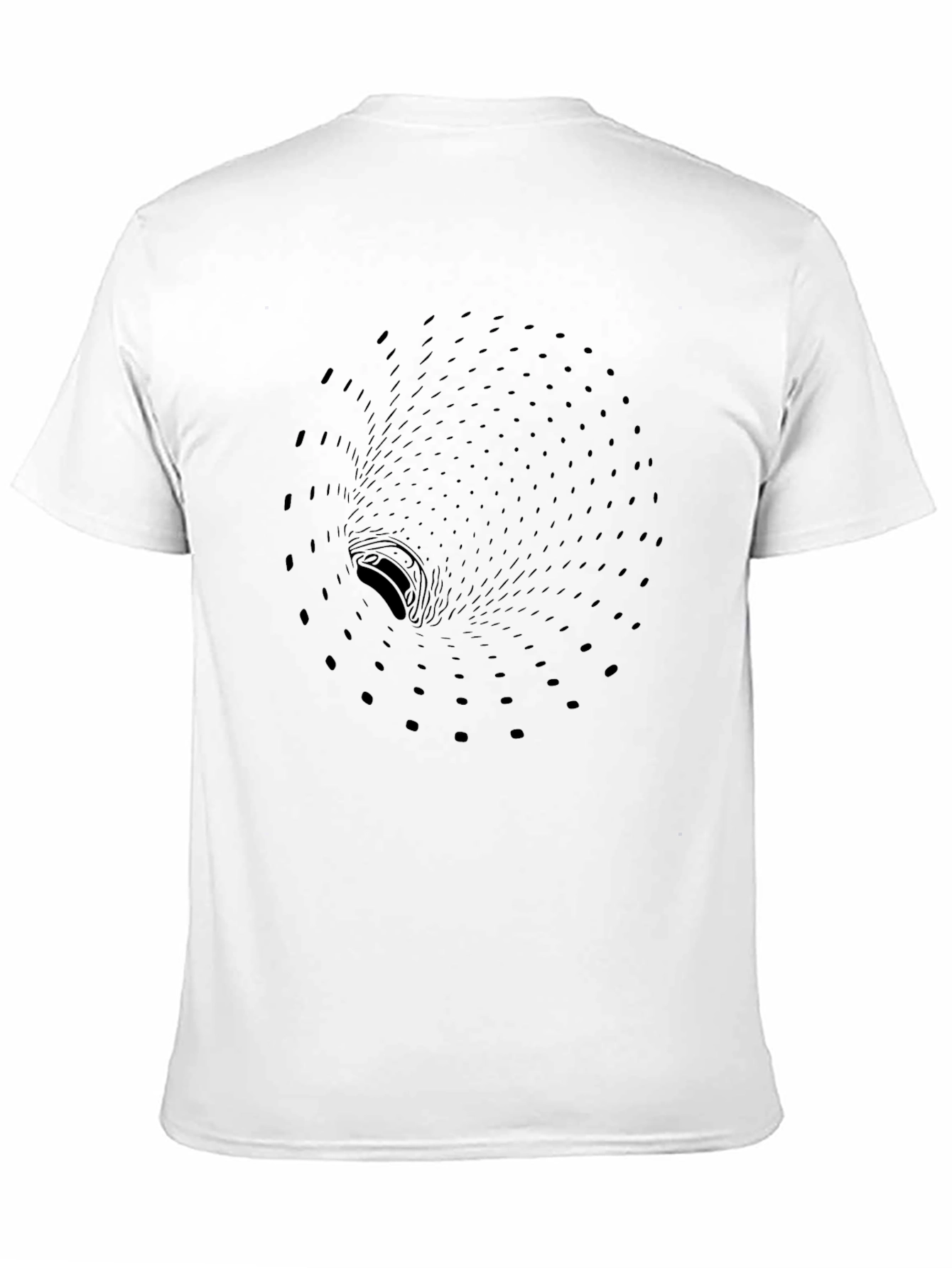 Optical Illusion Black Hole Graphic Tee