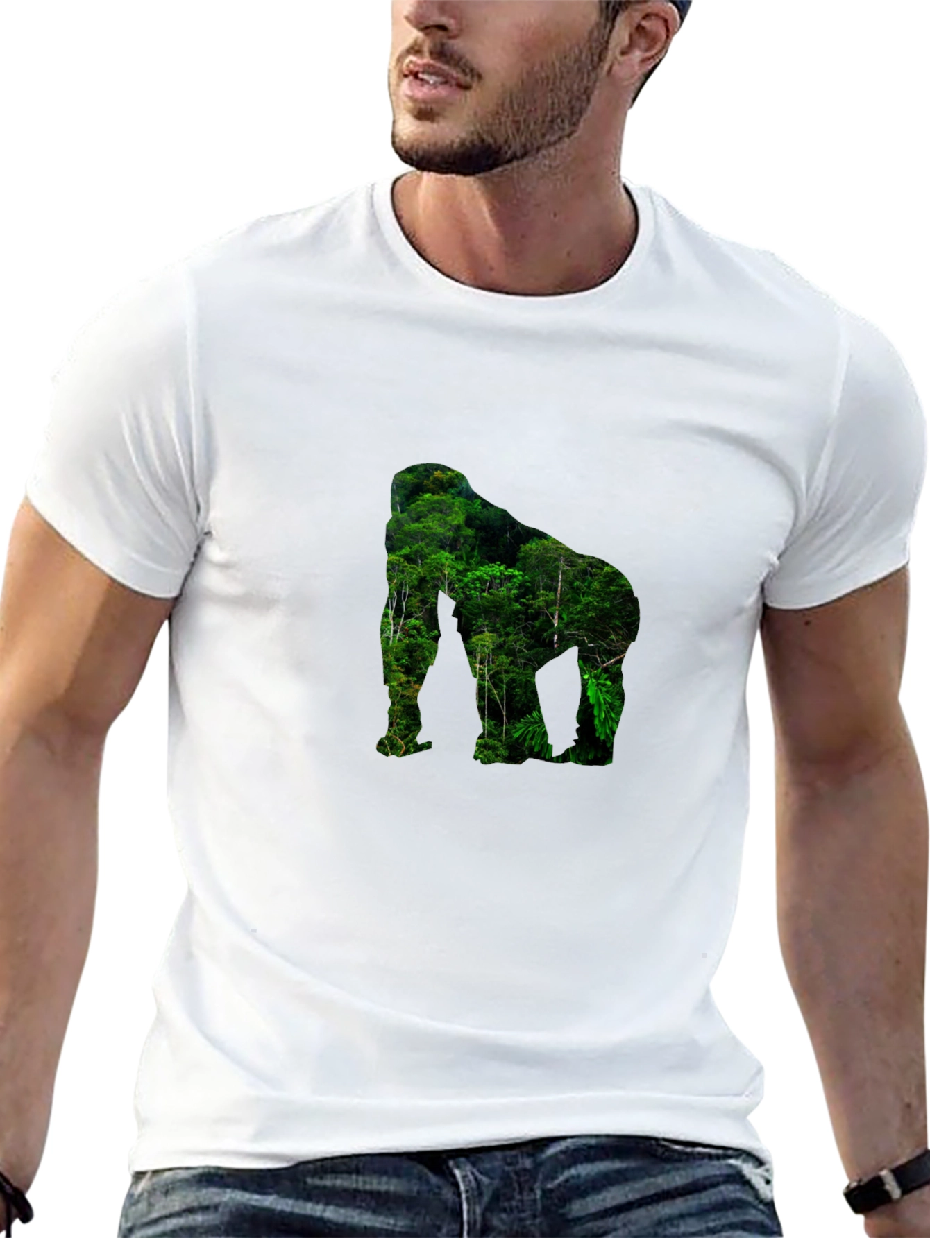 Jungle Gorilla Graphic T-Shirt