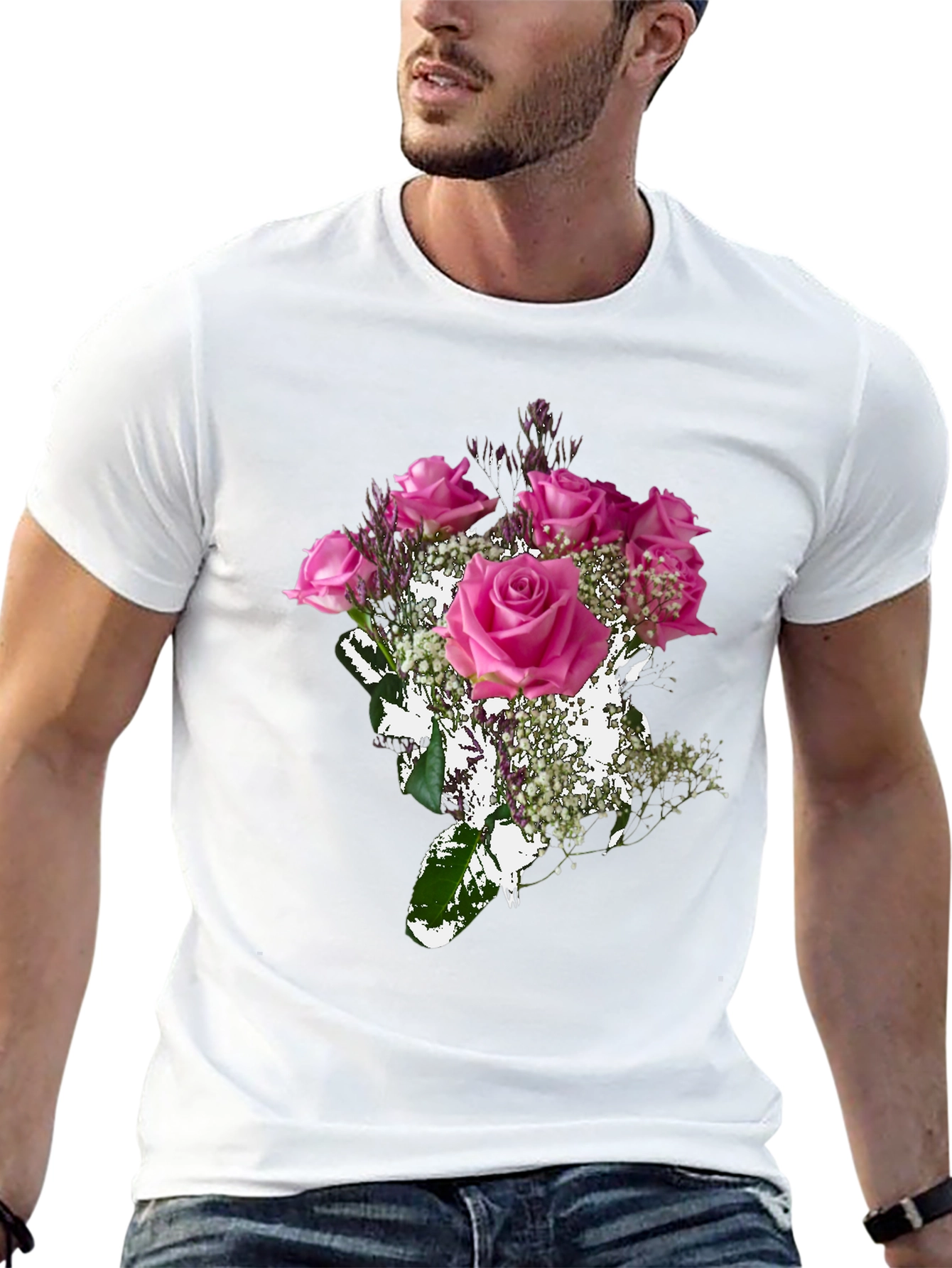 Floral Bouquet Graphic T-Shirt