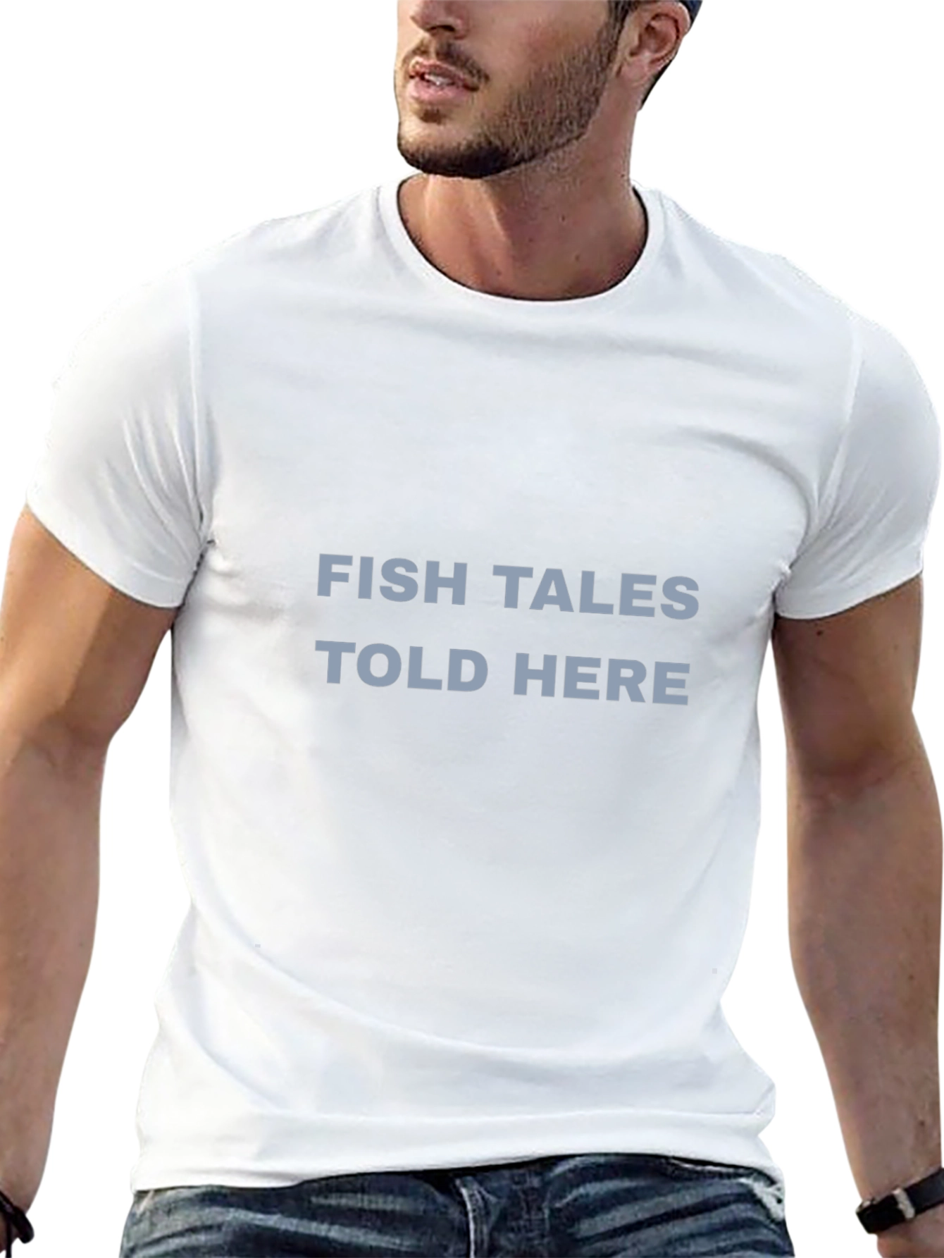 Fish Tales Told Here Graphic T-Shirt