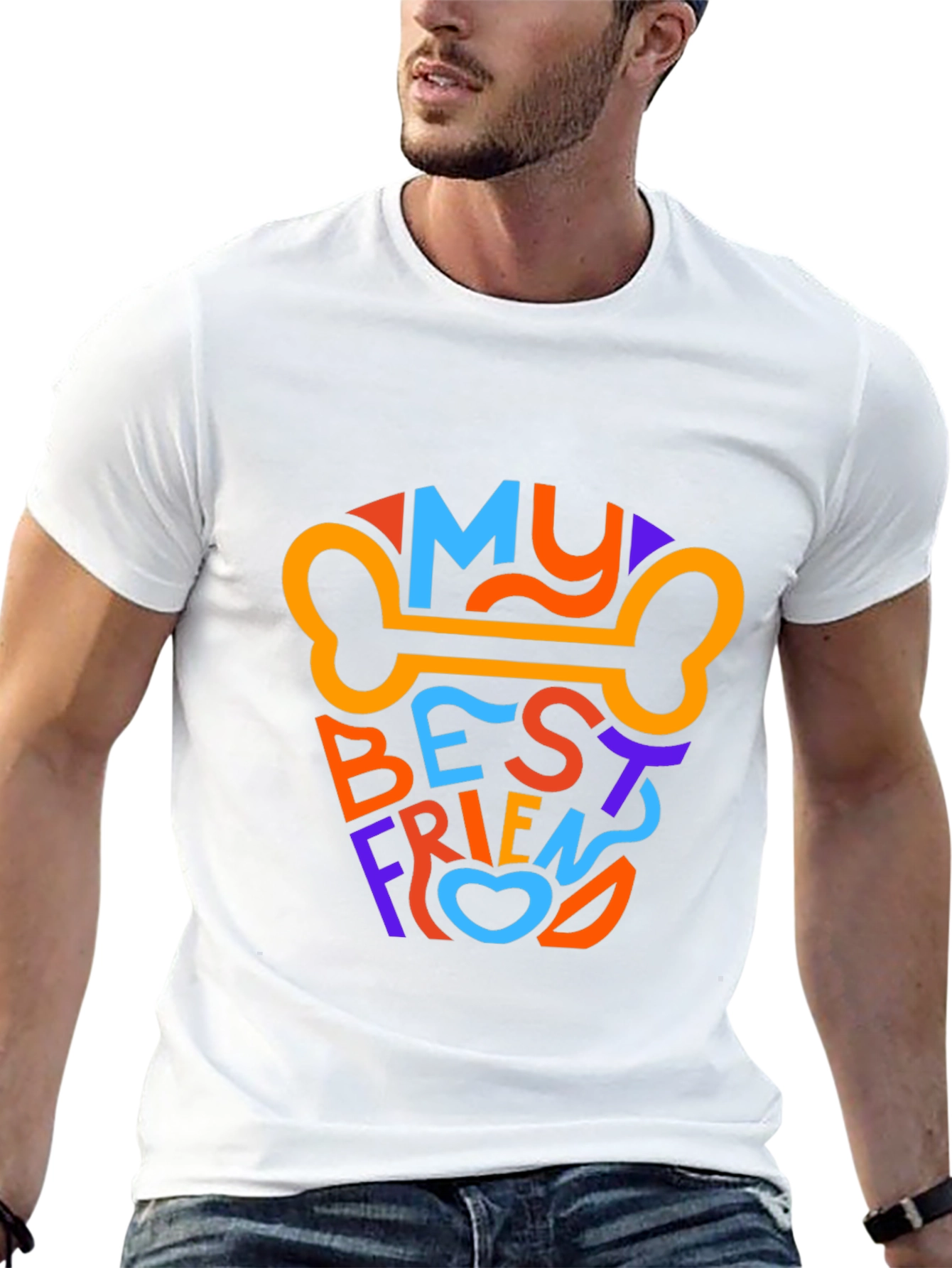 My Best Friend Dog Bone Graphic T-Shirt