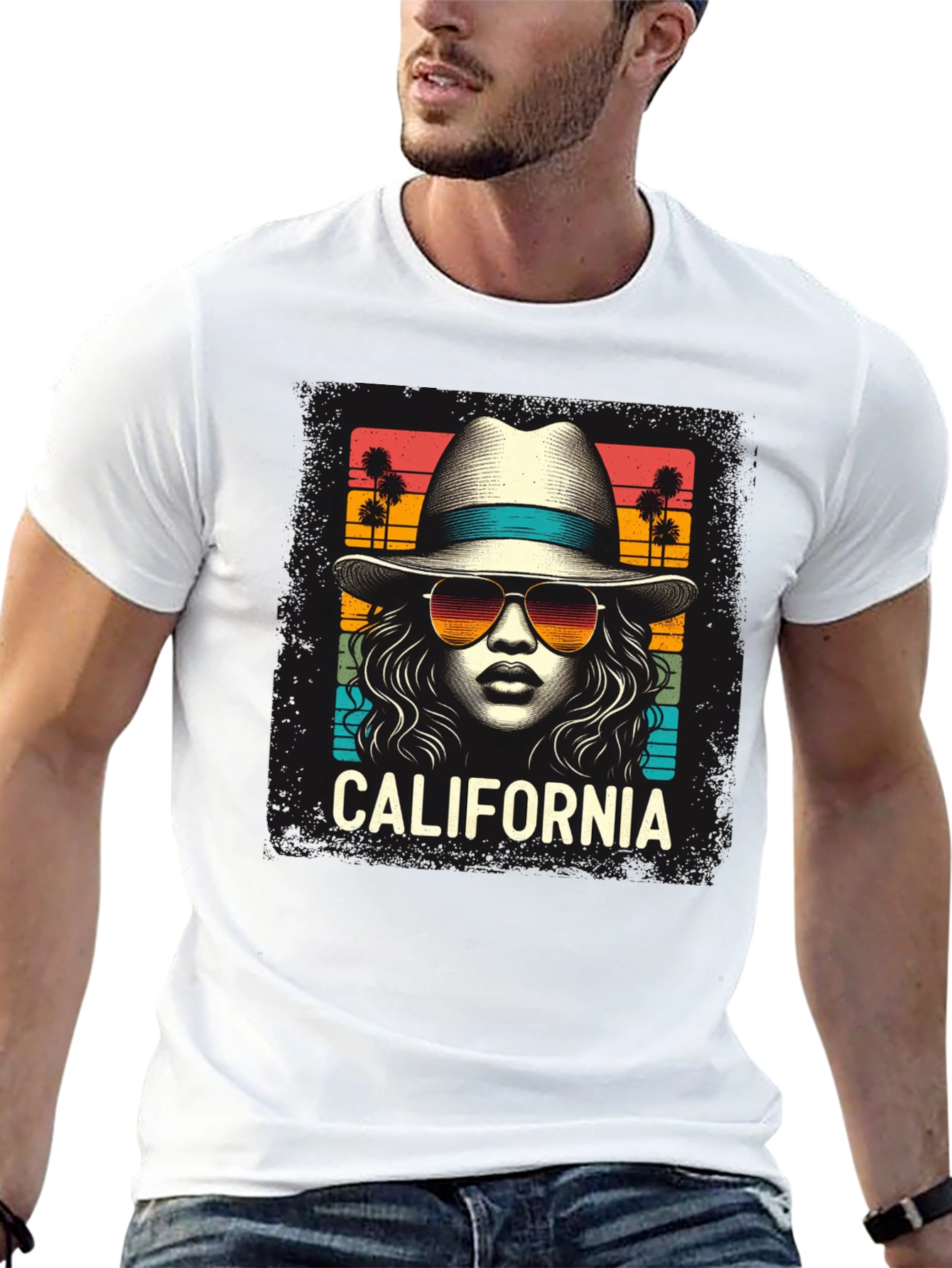 California Graphic T-Shirt - Retro Style Tee