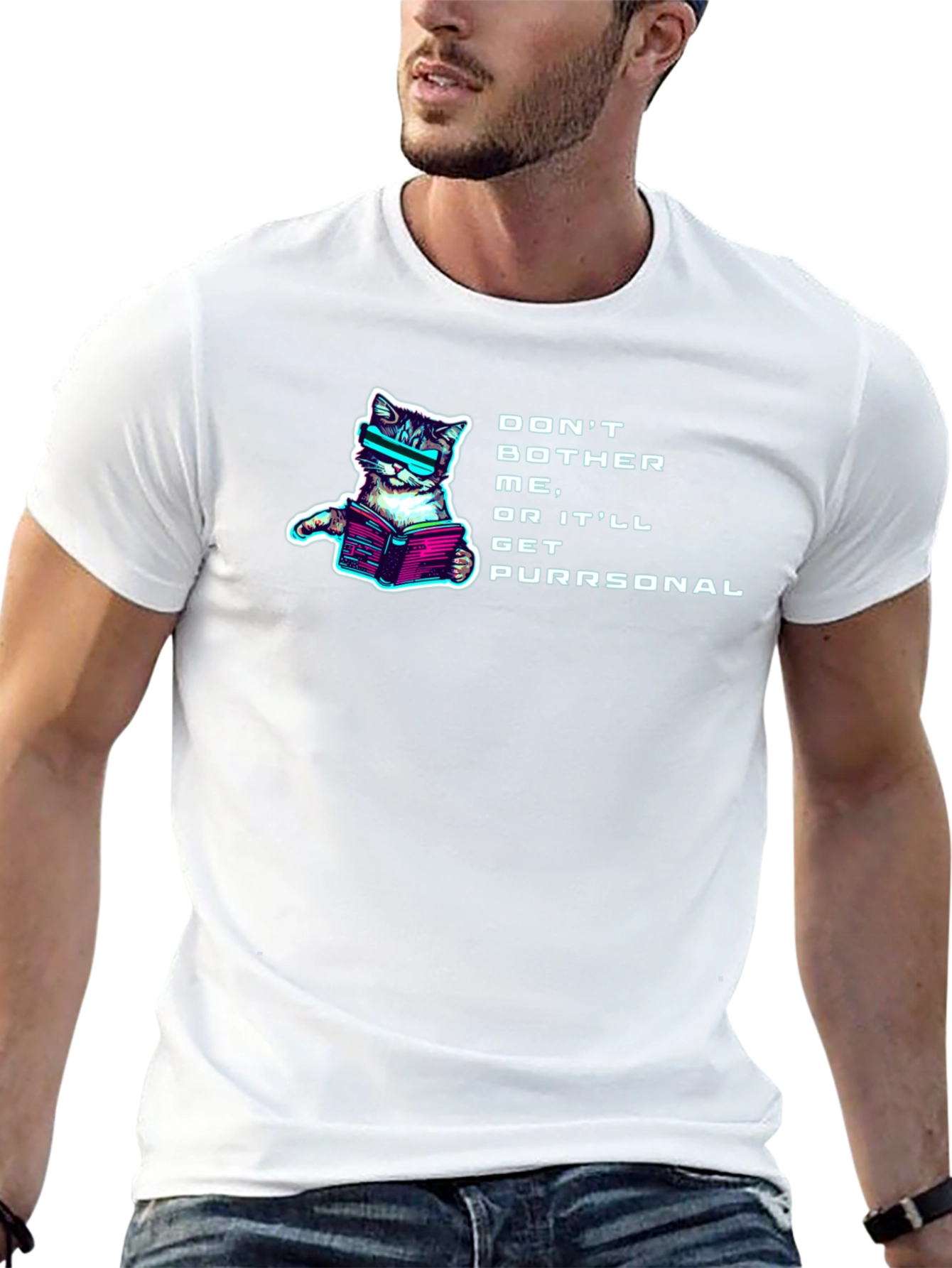 Cyberpunk Cat T-Shirt - Dont Bother Me!