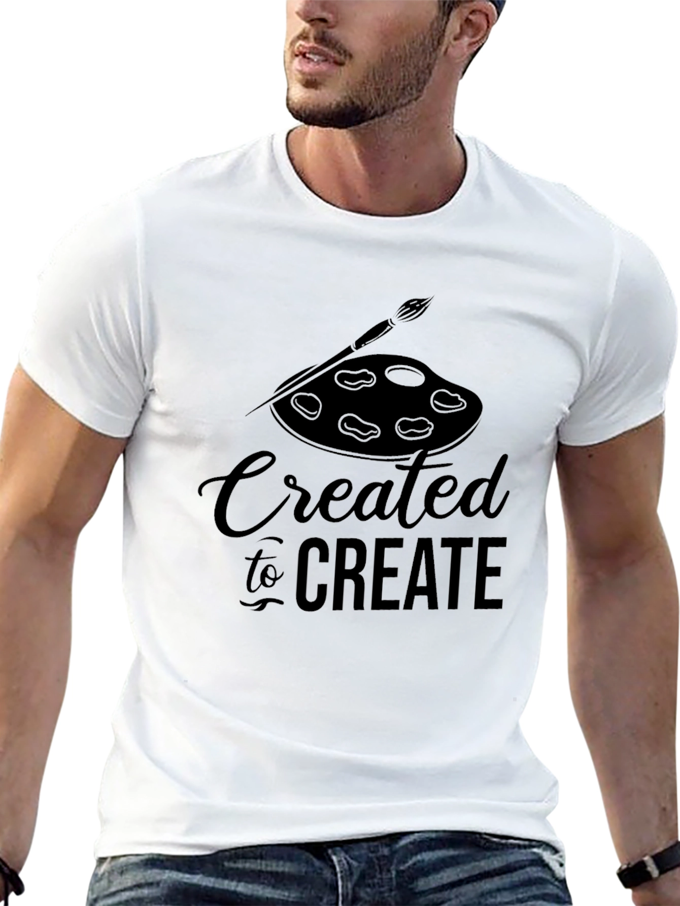 Created to Create Graphic Tee - Black T-Shirt