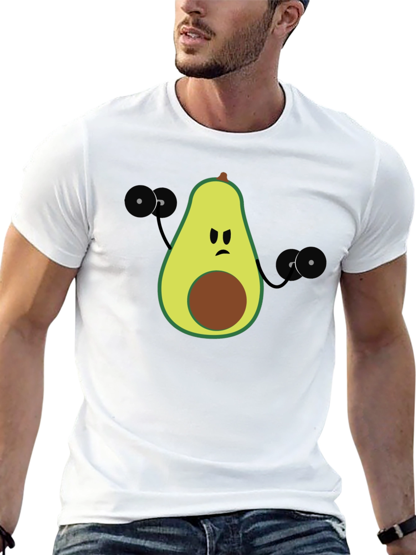 Avocado Gym Black T-Shirt