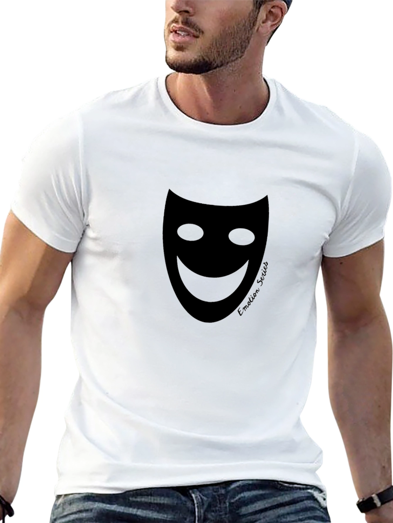 Emotion Series Black Graphic Tee