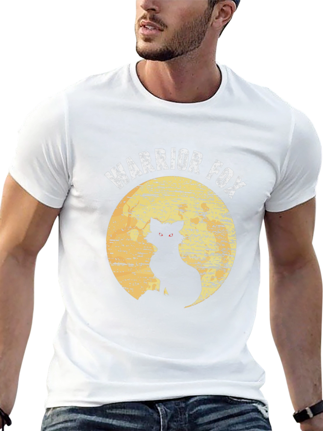 Warrior Fox Graphic Tee - Black T-Shirt