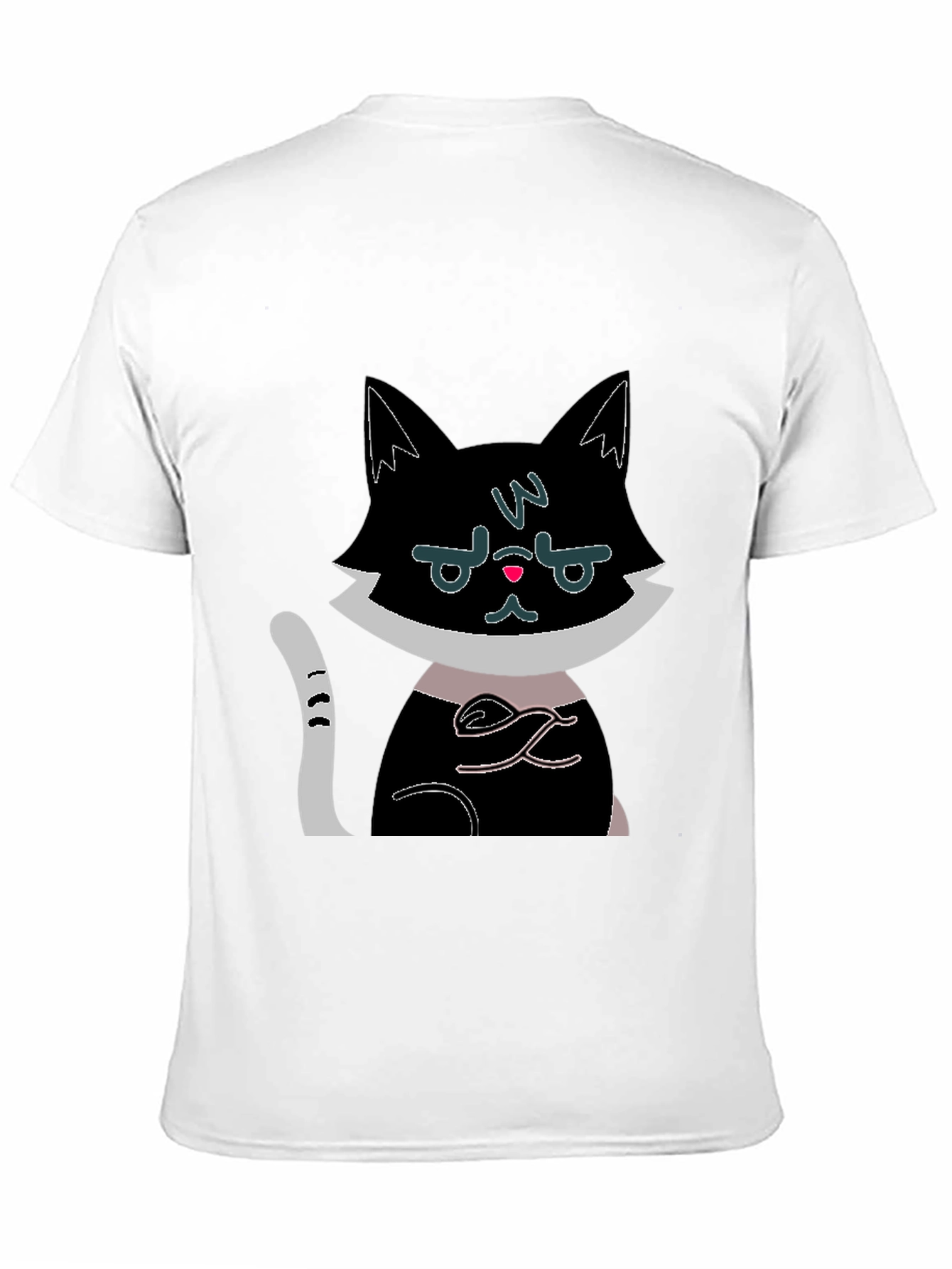 Grumpy Cat Graphic Tee - Black Cotton Shirt