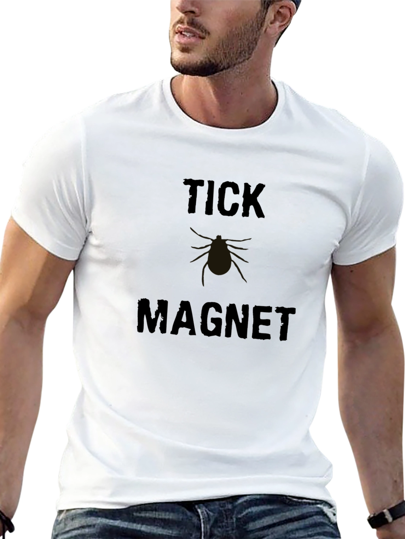 Tick Magnet Novelty Graphic T-Shirt