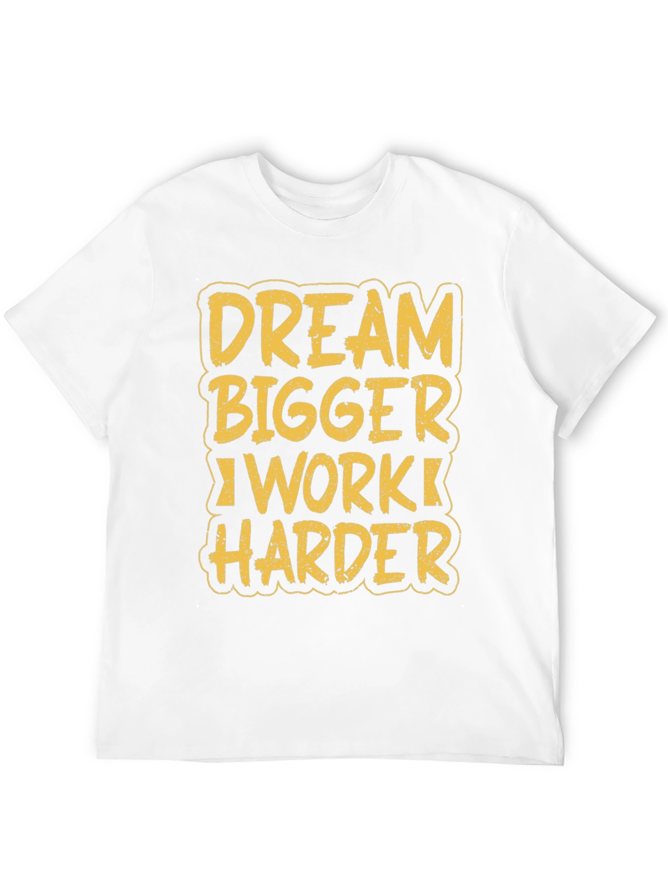 Dream Bigger Work Harder Black Graphic Tee