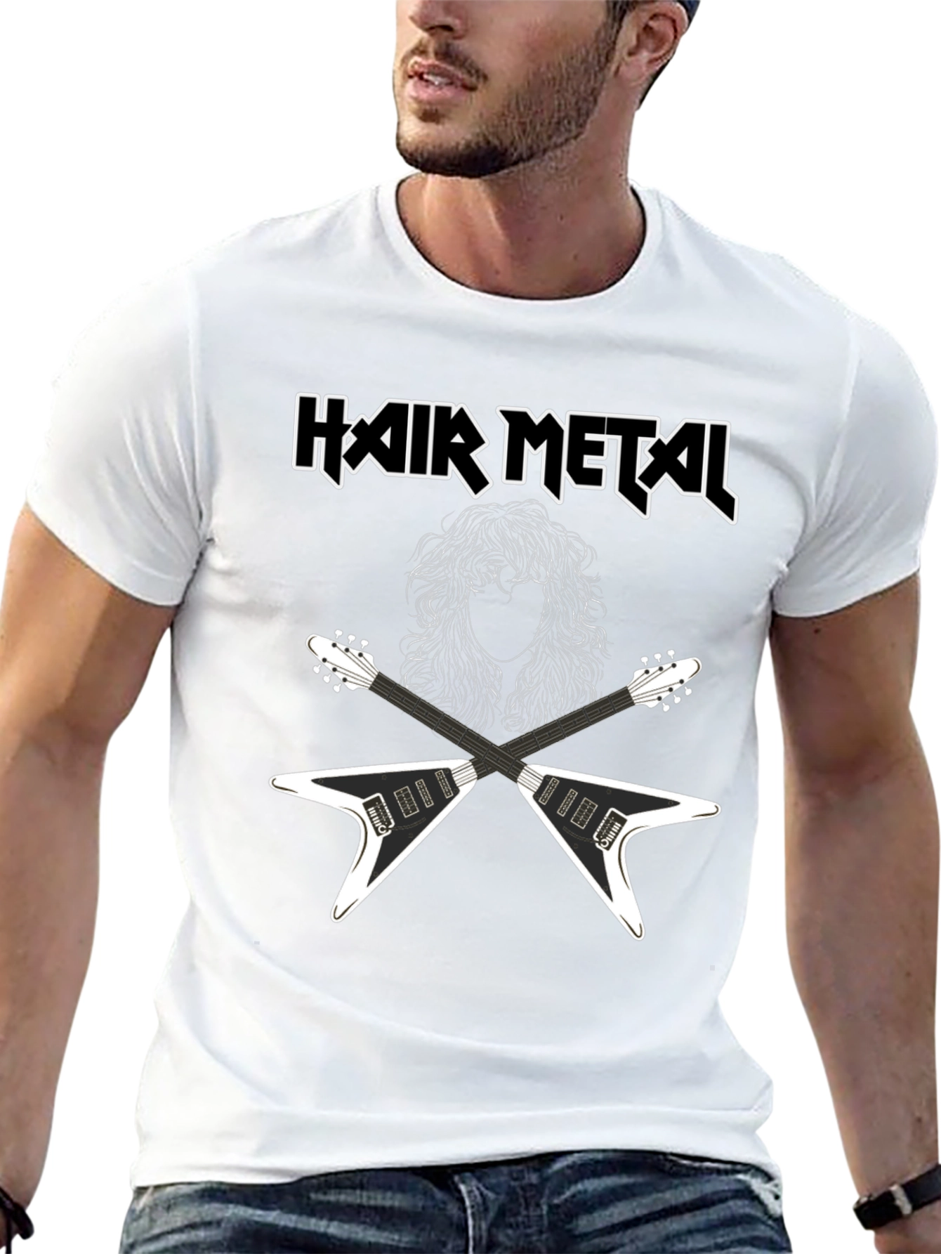 Hair Metal Guitar T-Shirt
