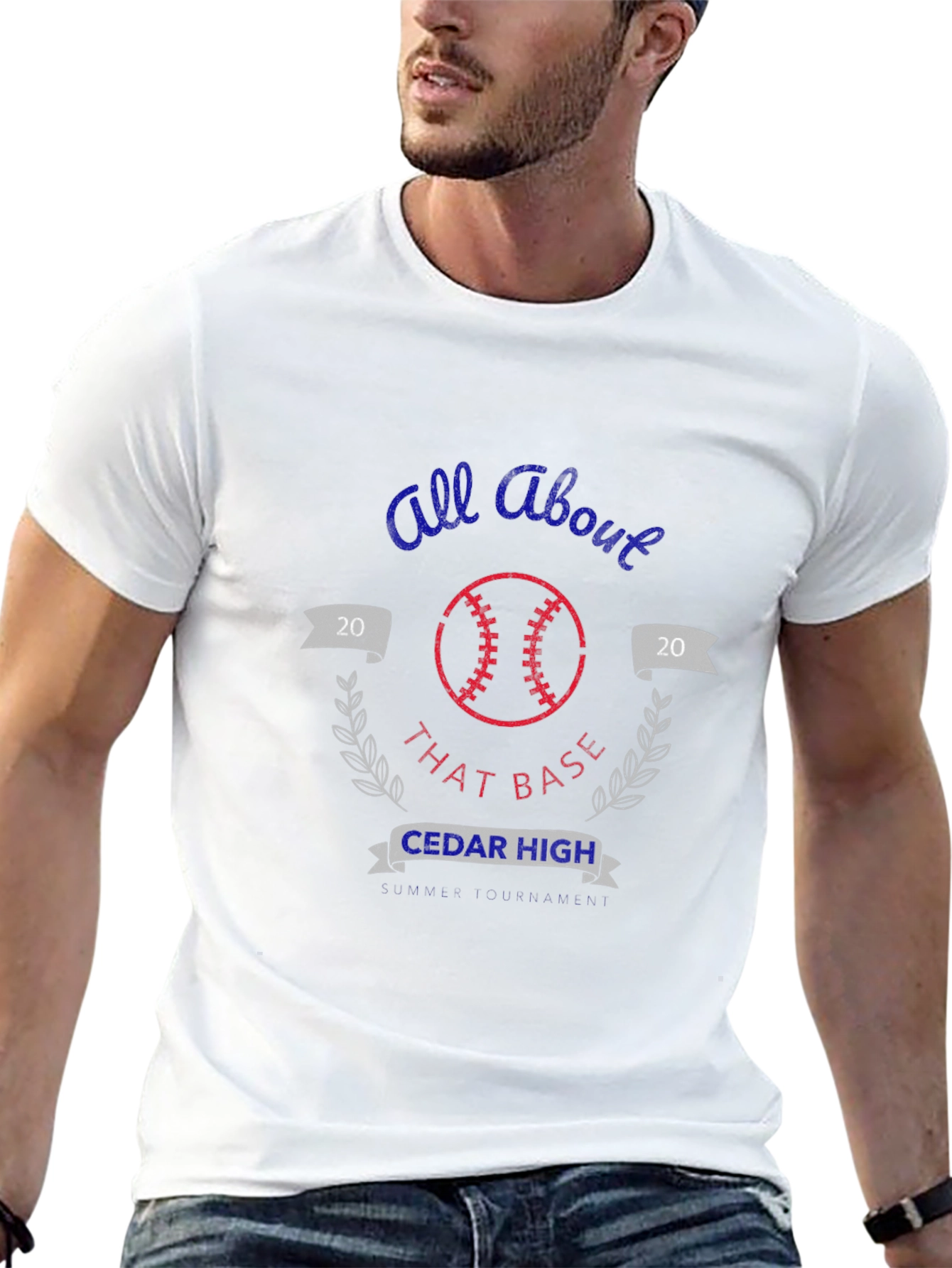 All About That Base Cedar High Baseball T-Shirt