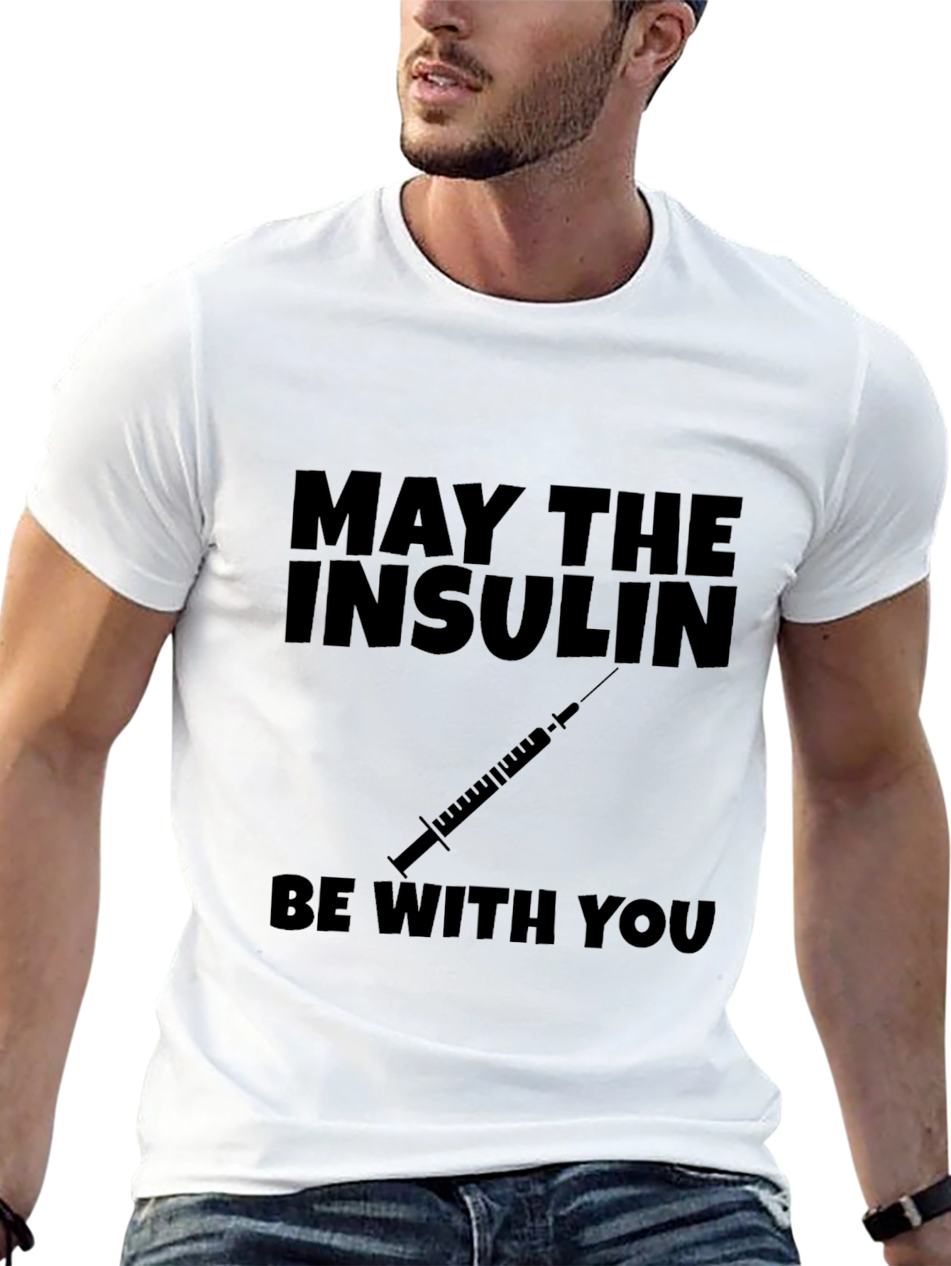 May The Insulin Be With You - Black T-Shirt