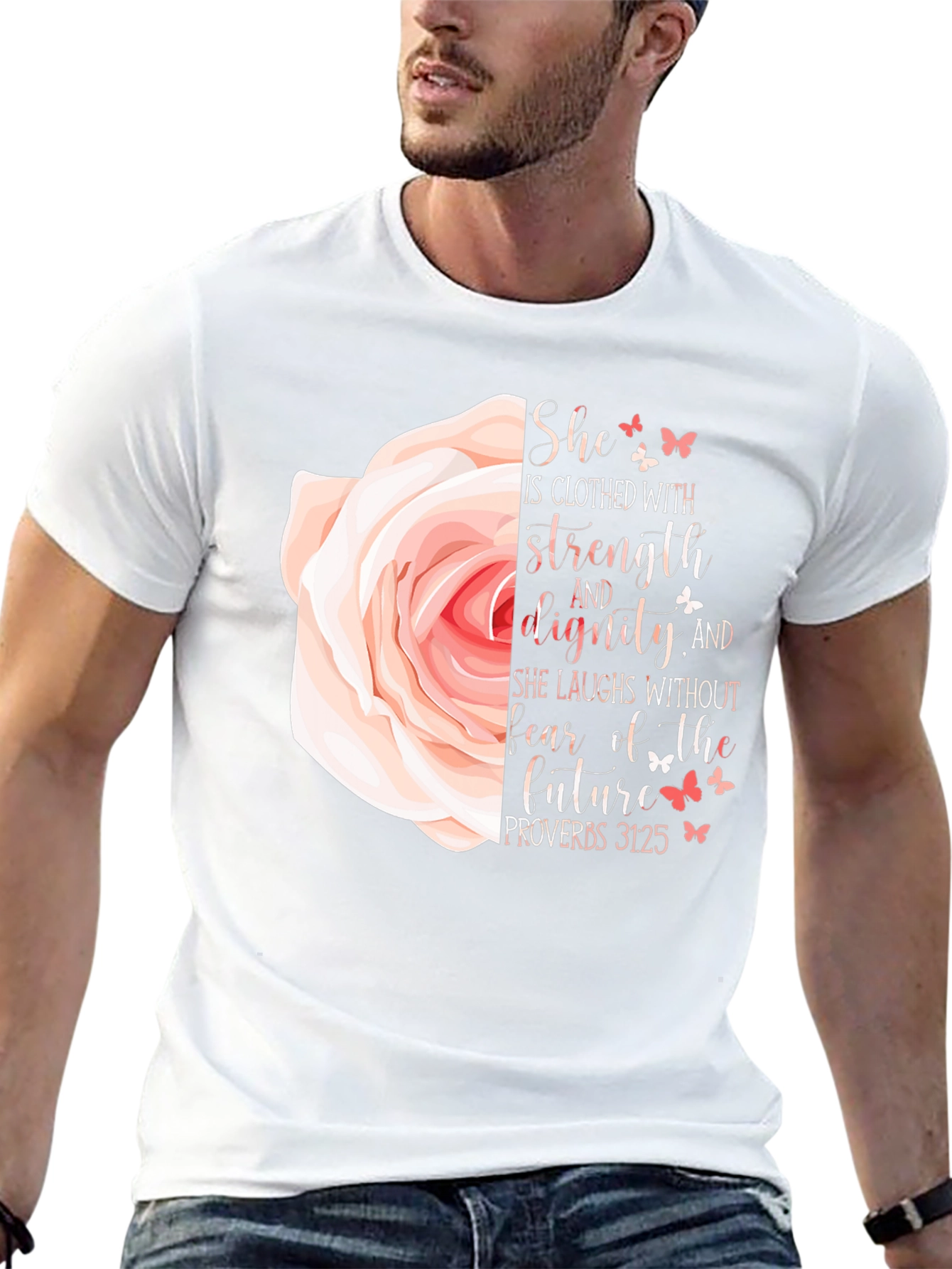 She is Clothed With Strength T-Shirt