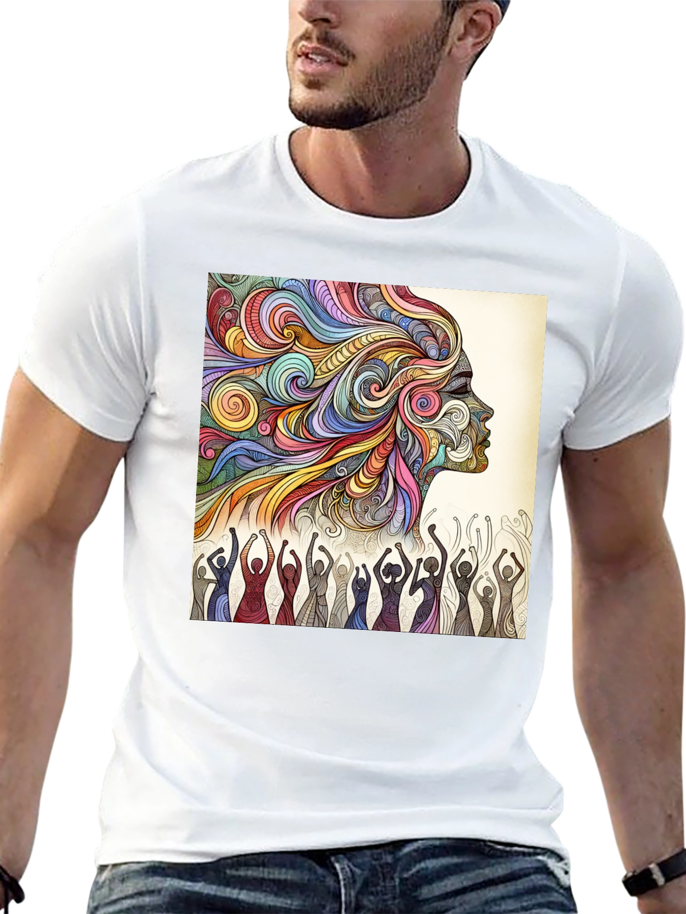 Psychedelic Soul T-Shirt - Artistic Graphic Tee