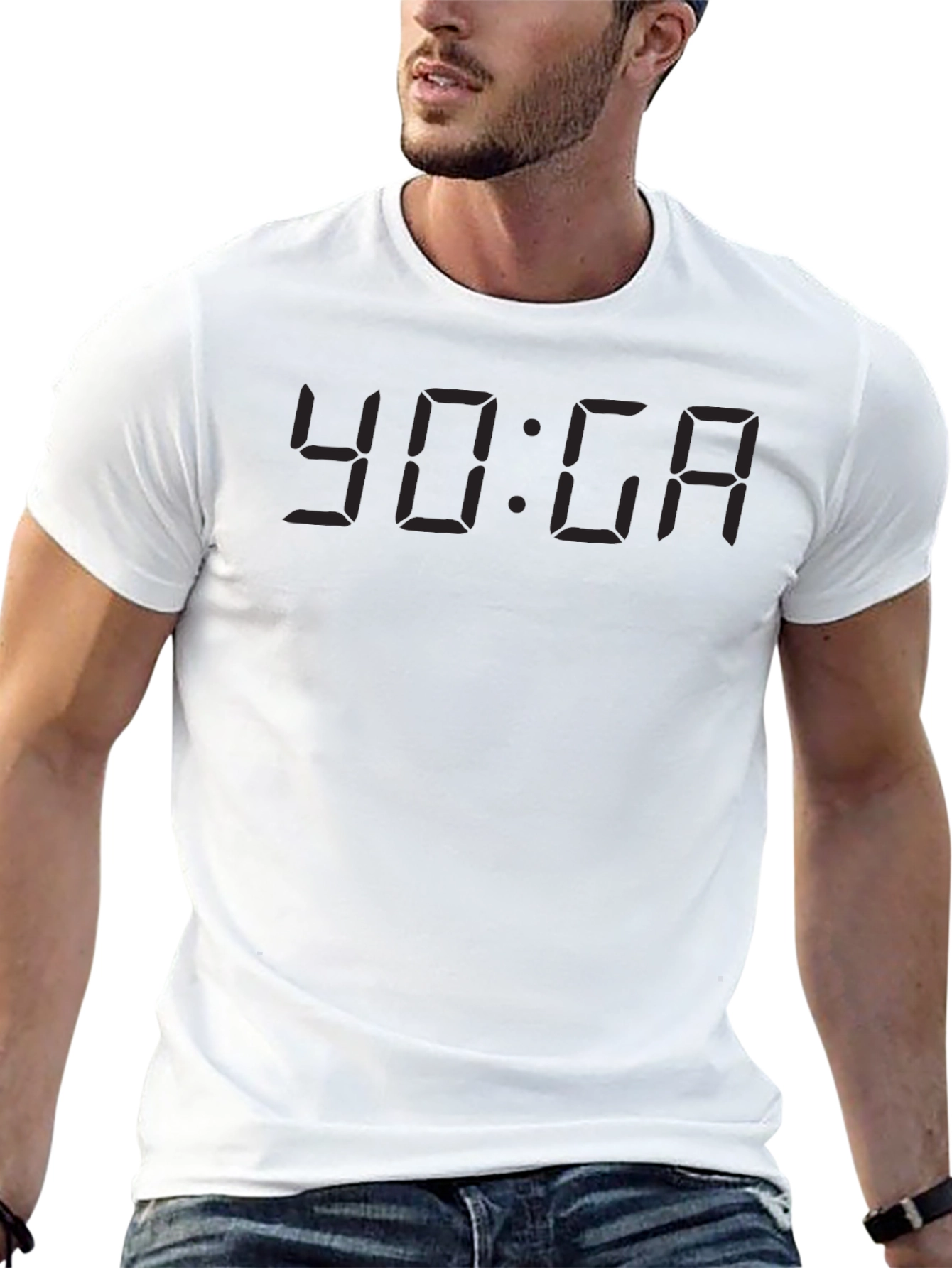 Yoga Time Black Graphic Tee - Relax & Recharge