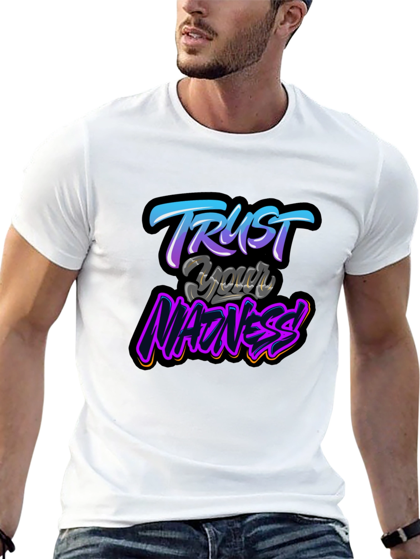 Trust Your Madness Black Graphic T-Shirt