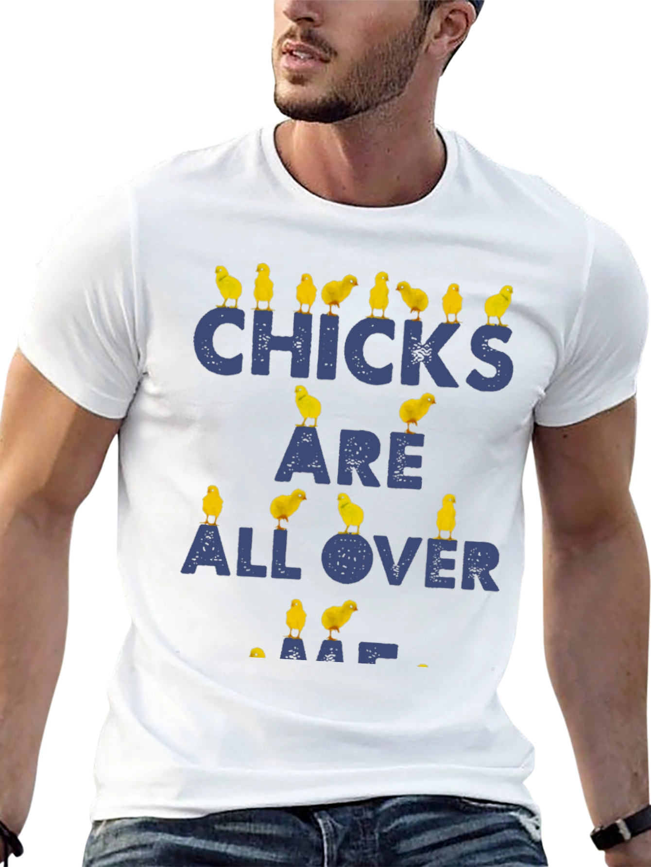 Funny Chicken Chicks All Over T-Shirt