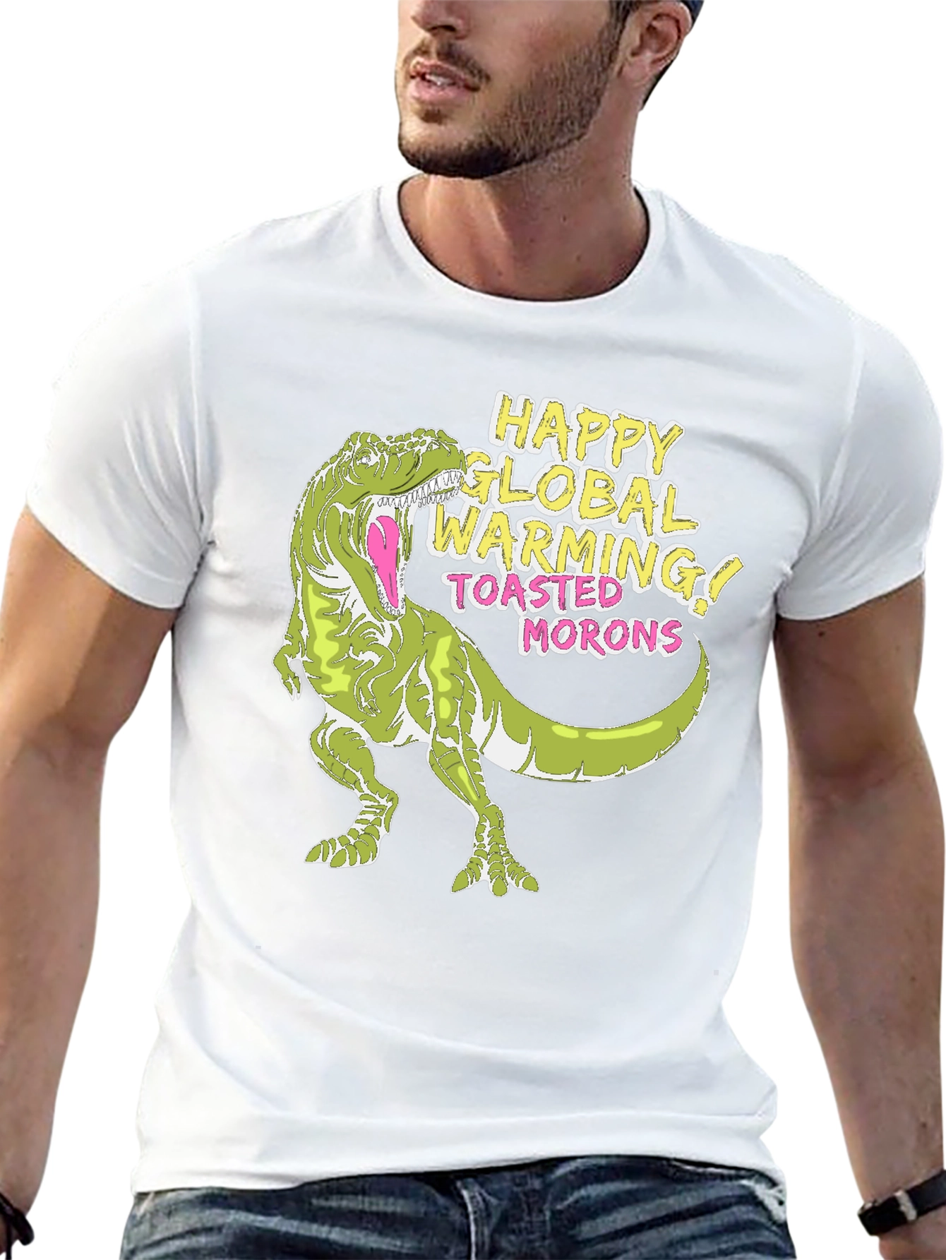 Global Warming T-Rex Graphic Tee