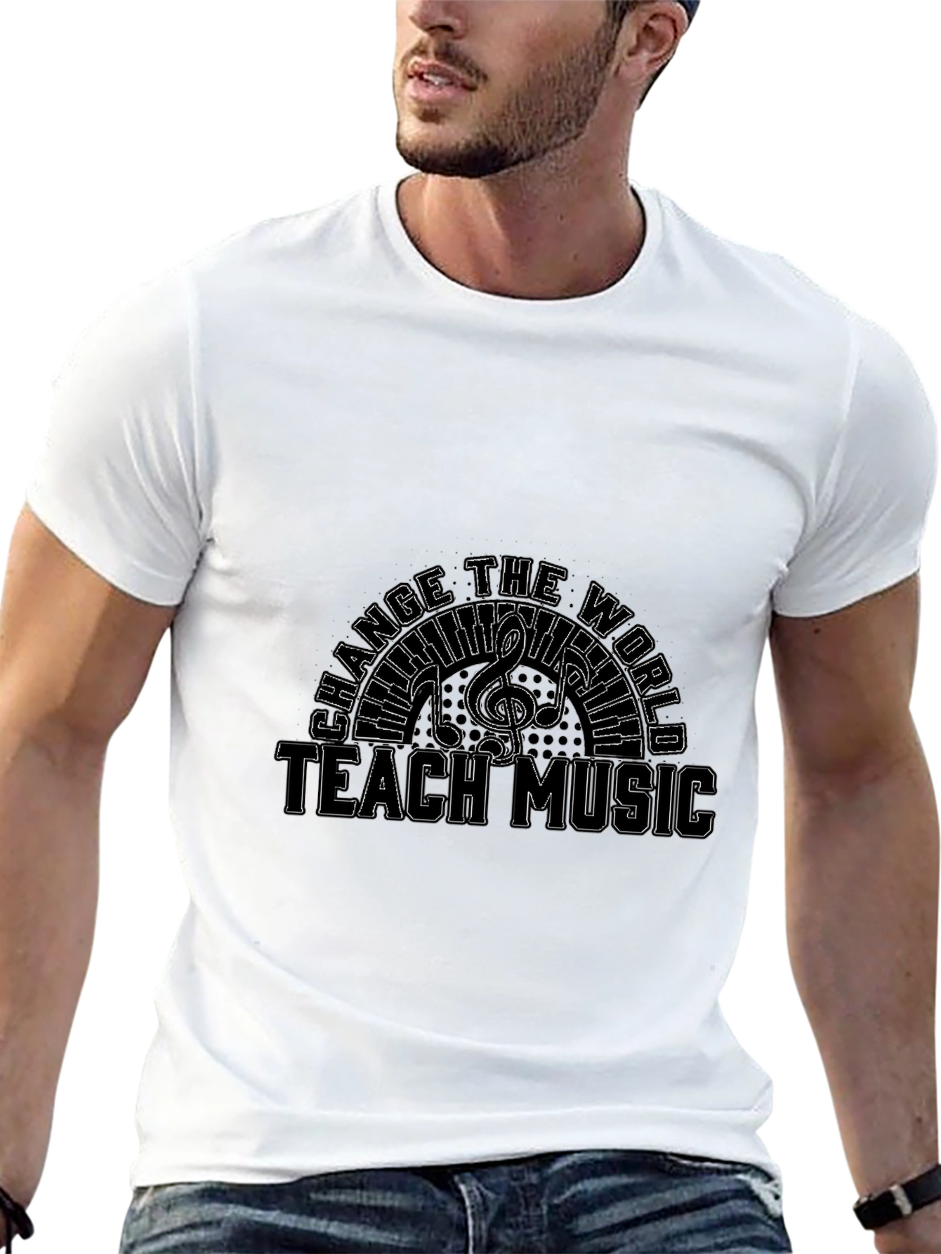 Teach Music T-Shirt Change the World Tee