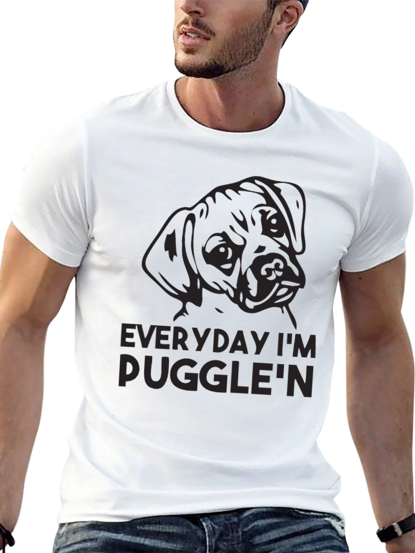 Everyday Im Pugglen Graphic Tee