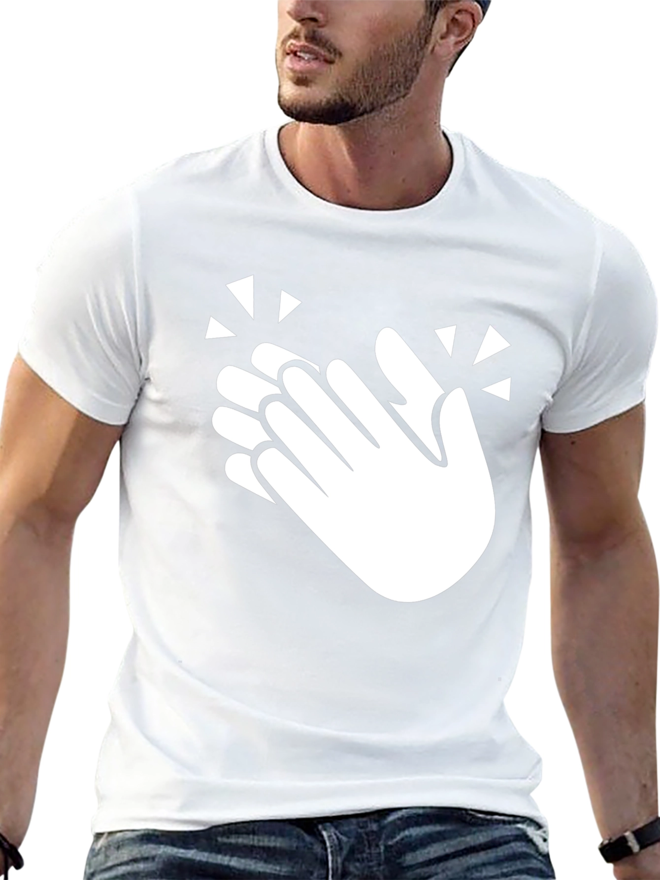 Clapping Hands Graphic Tee - Express Yourself!