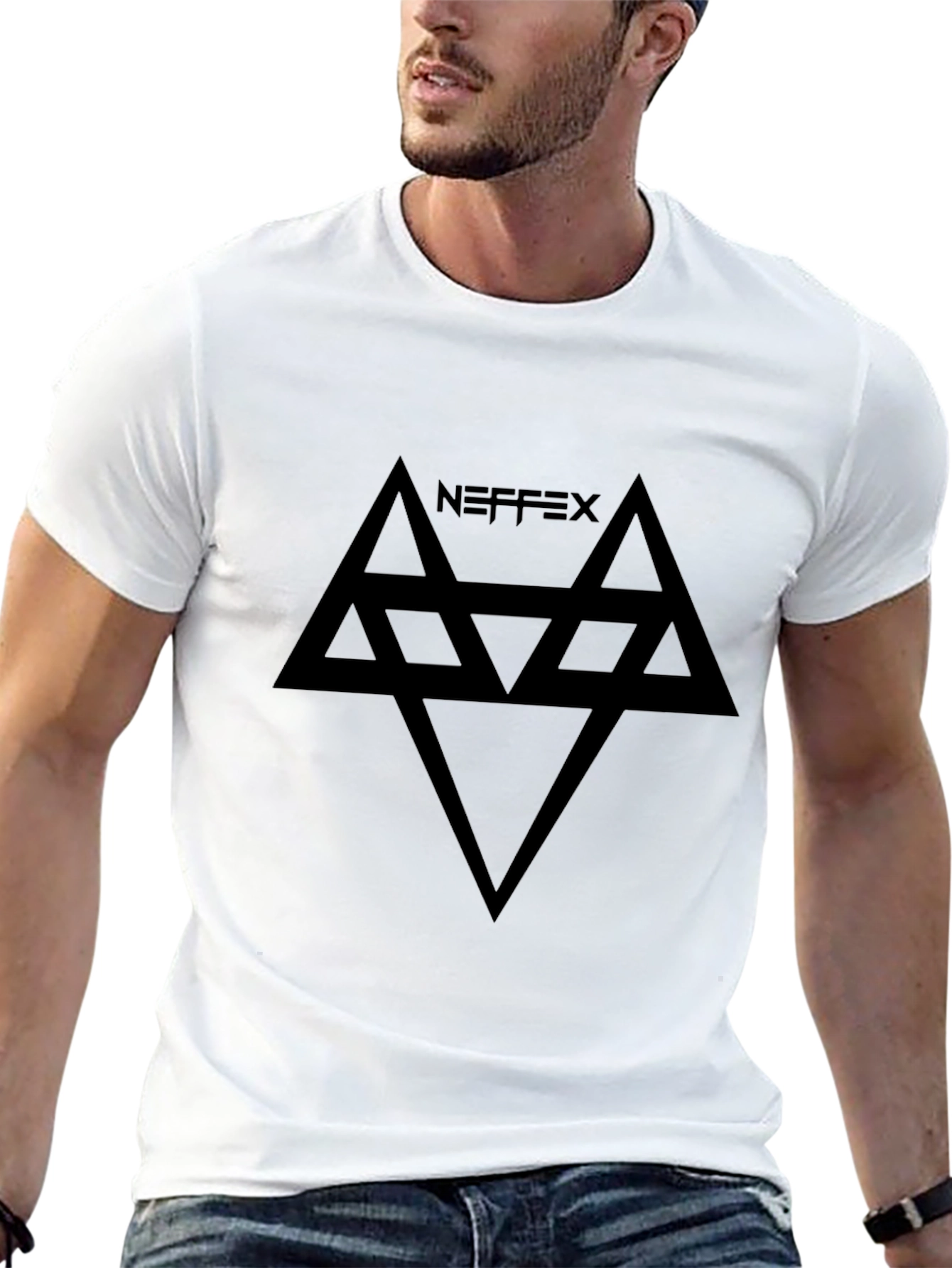 NEFFEX Logo Black T-Shirt - Graphic Print Tee