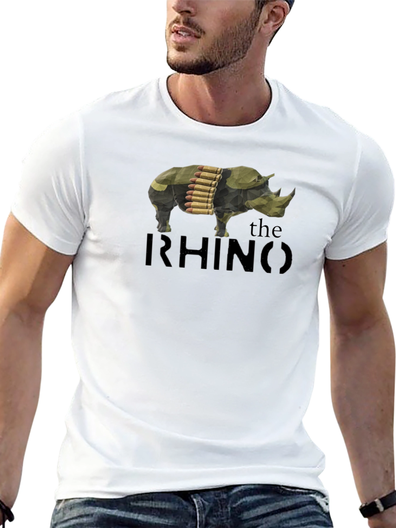 The Rhino Graphic T-Shirt - Mens Black Tee