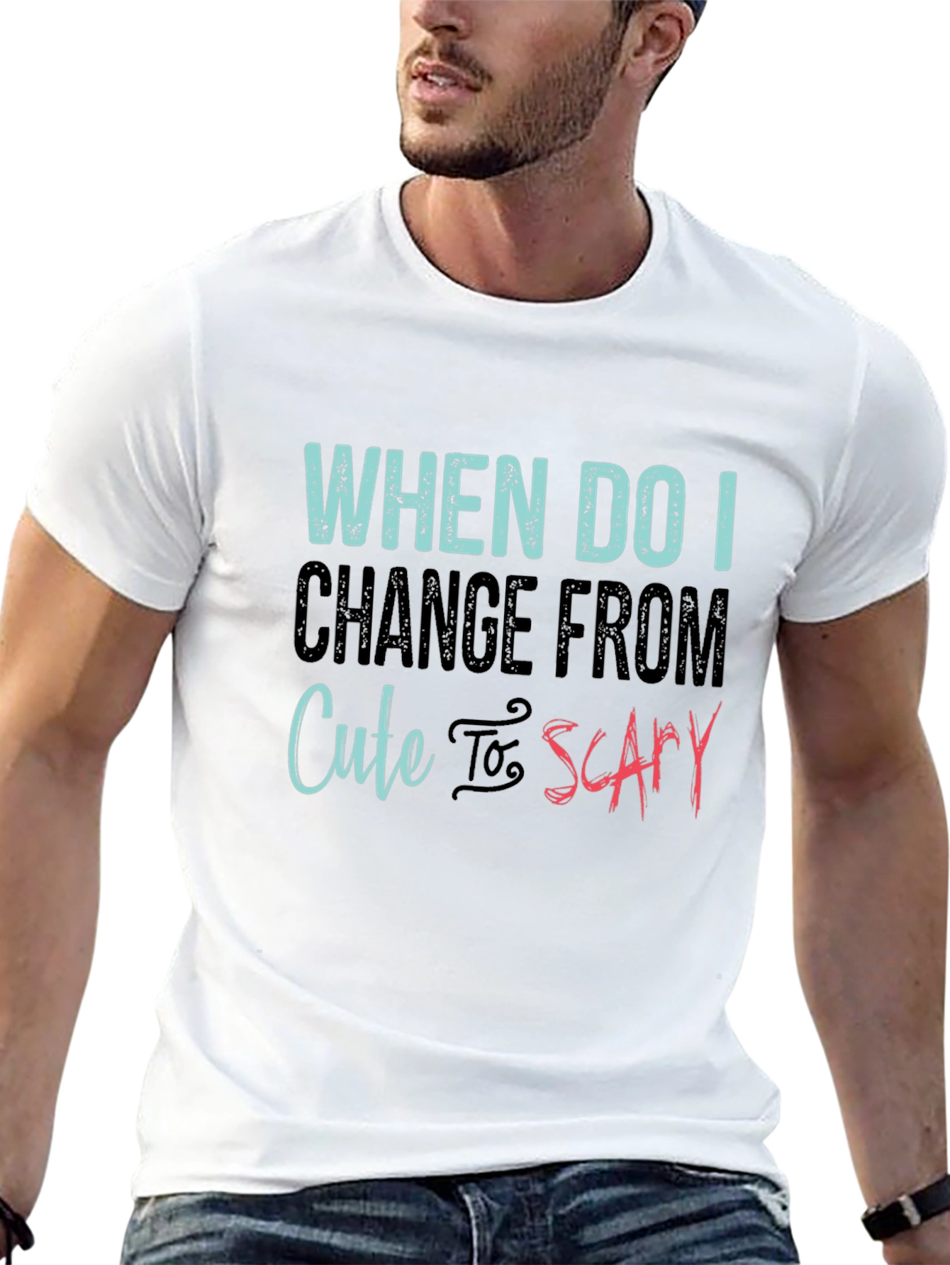 Cute to Scary T-Shirt - Funny Humor Tee