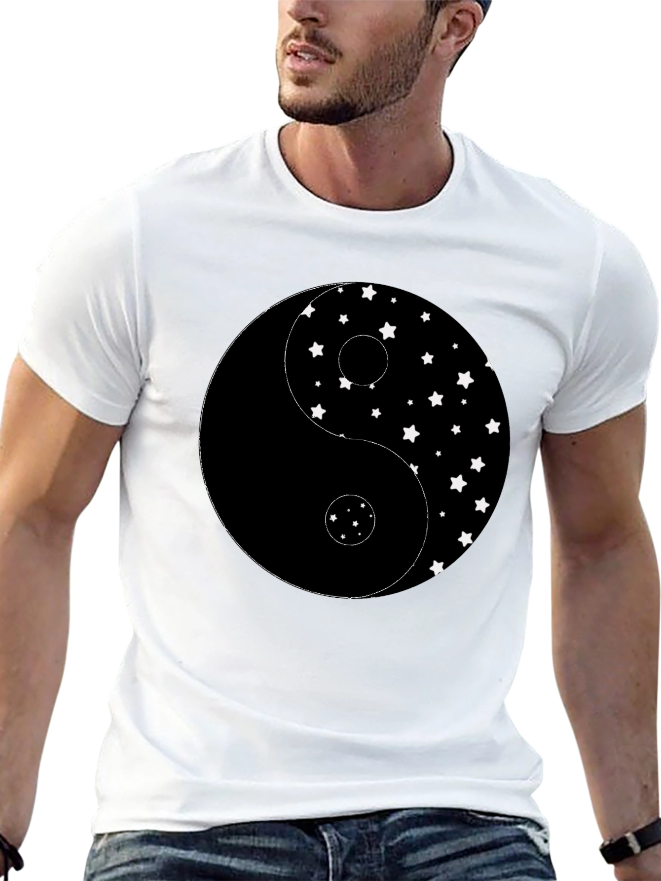 Yin Yang Star T-Shirt - Classic Balance Modern Style