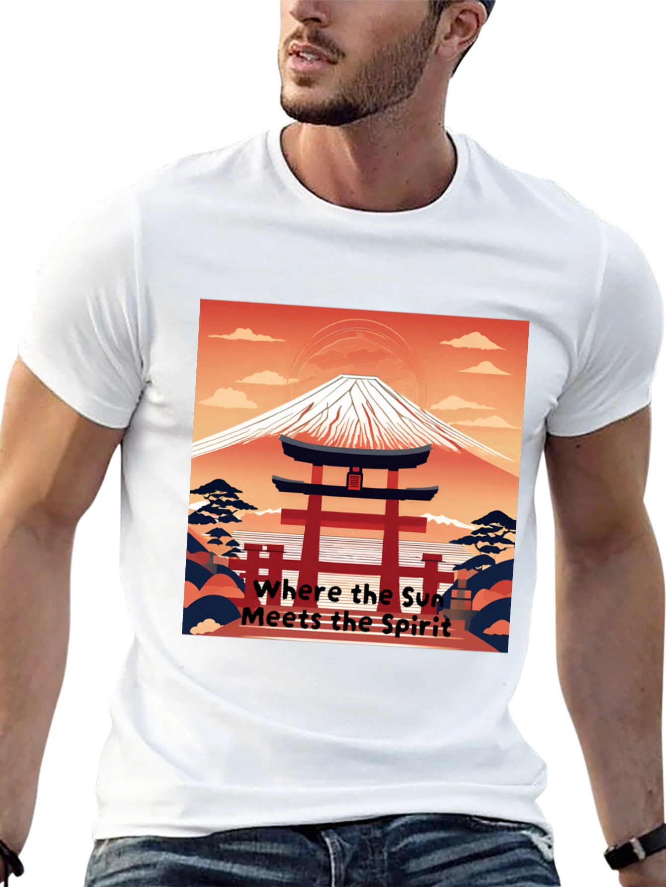Japanese Mt. Fuji Graphic Tee