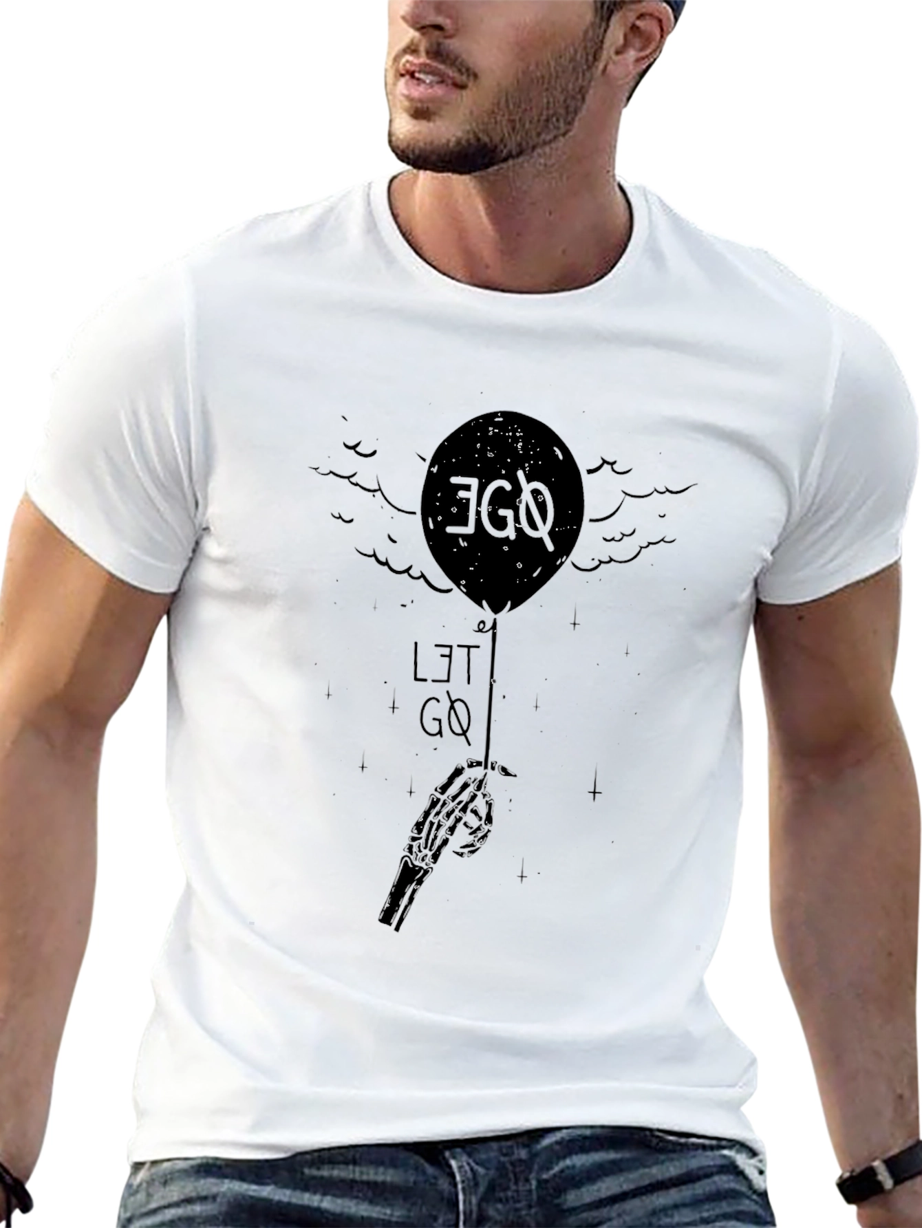 Ego Let Go Balloon Graphic Tee