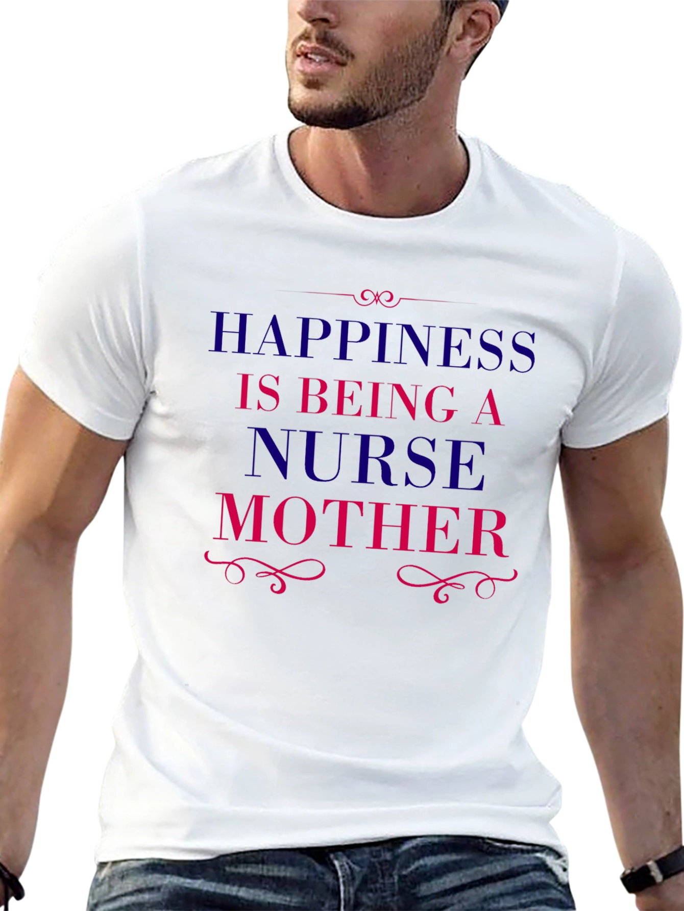 Happiness is Being a Nurse Mother T-Shirt