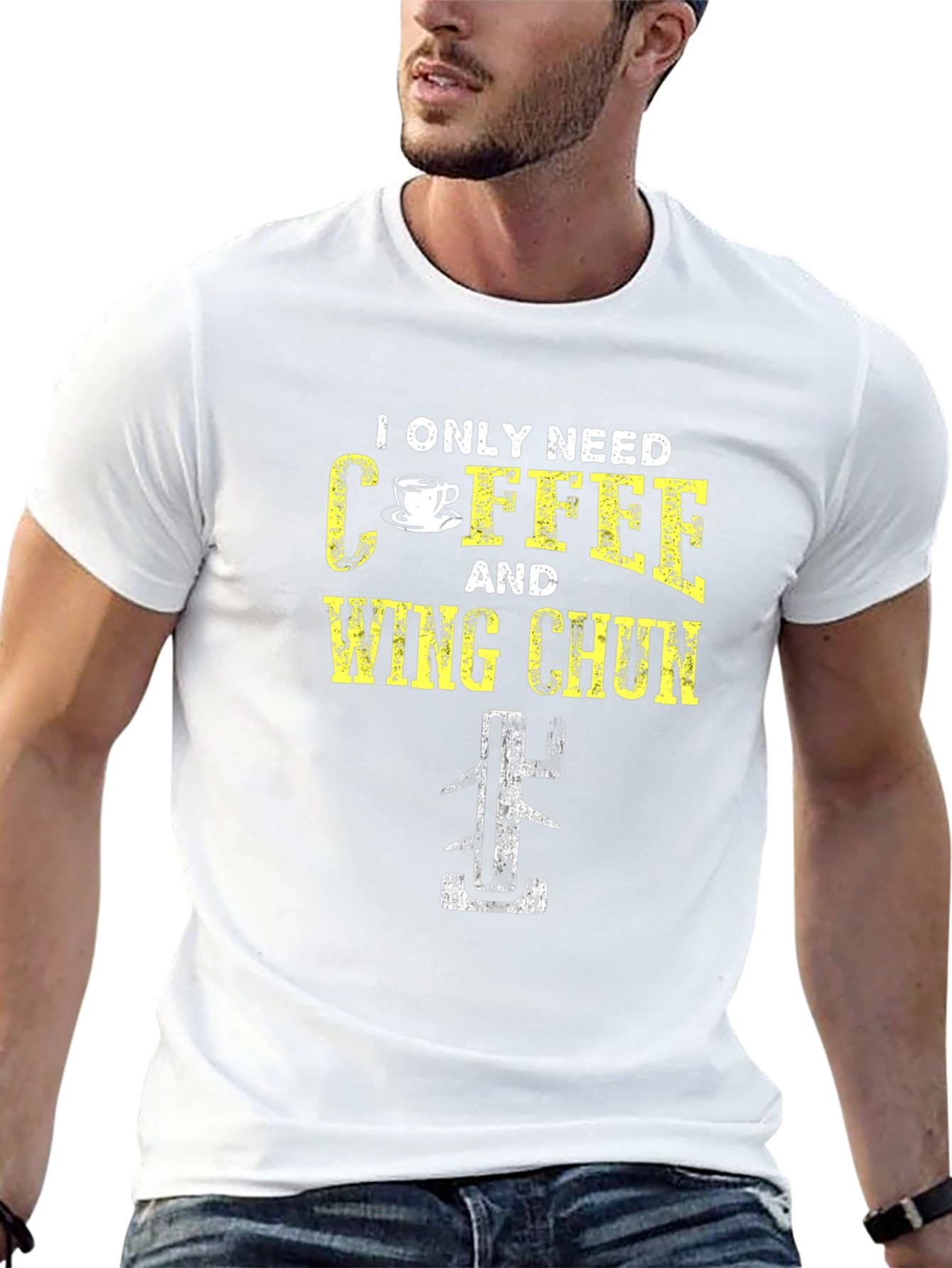 Coffee and Wing Chun Black T-Shirt