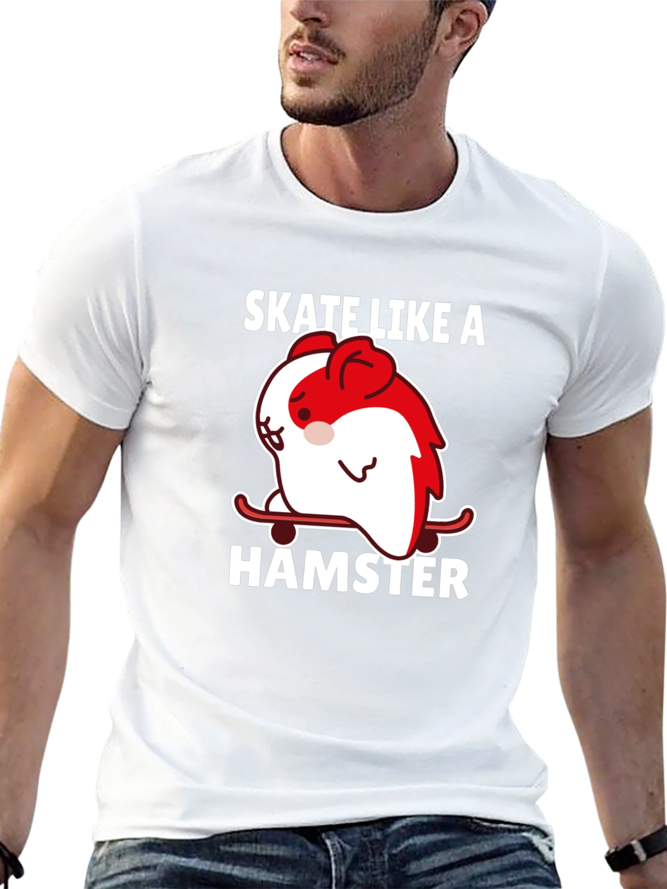 Skate Like a Hamster T-Shirt - Funny Skater Tee