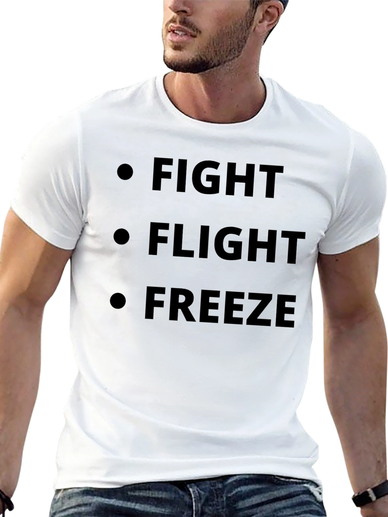 Fight Flight Freeze Black T-Shirt