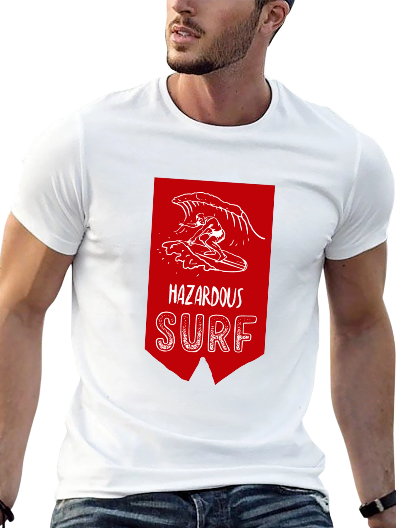 Hazardous Surf Graphic Tee - Black Cotton