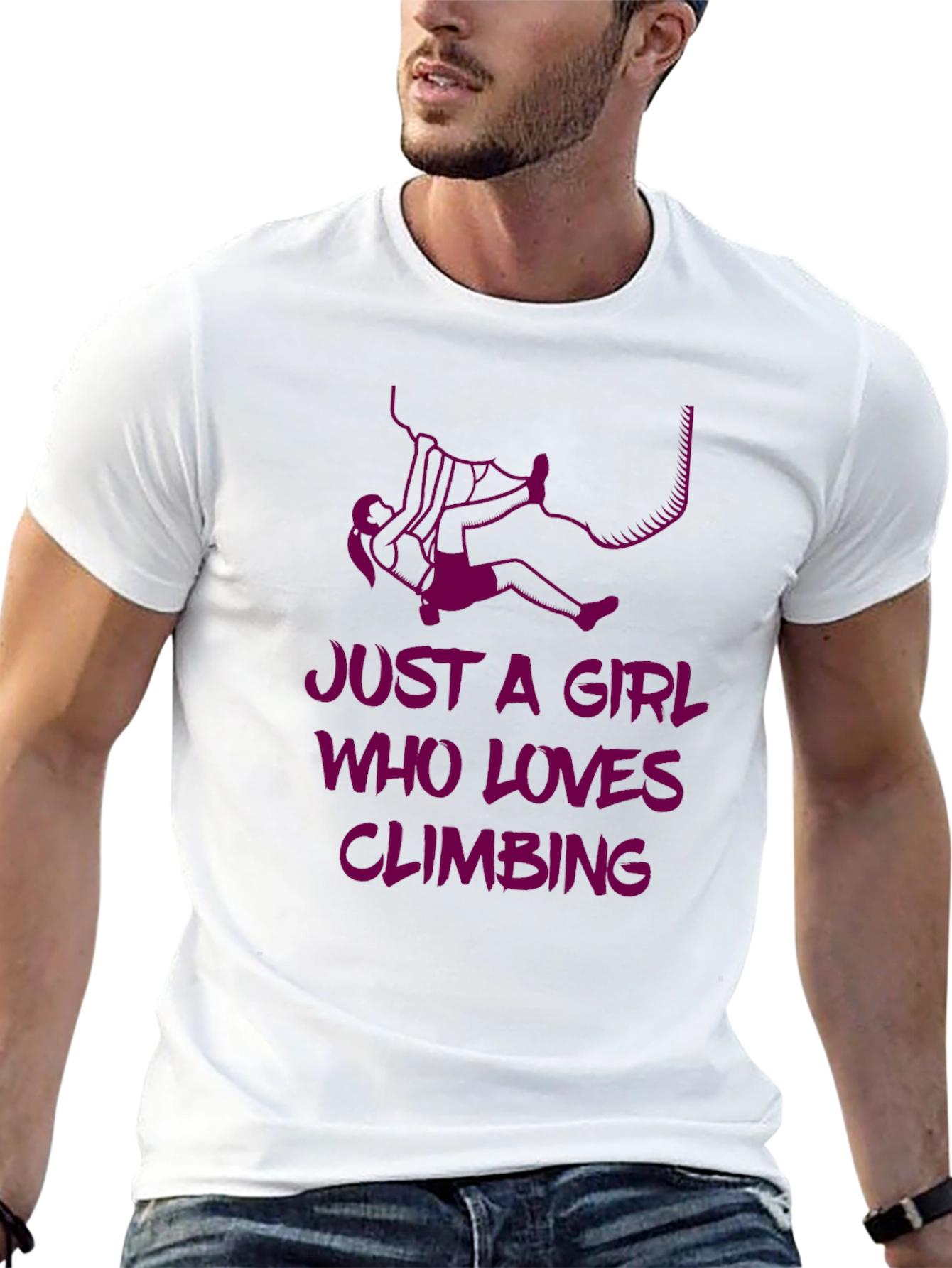 Climbing Girl Graphic Tee - Love to Climb!