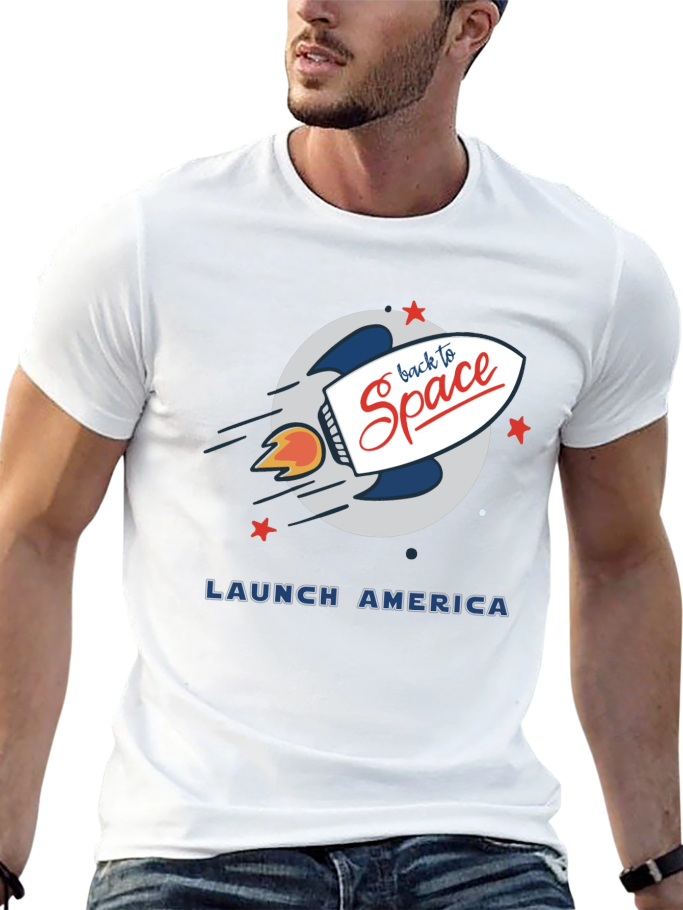 Back to Space Graphic Tee