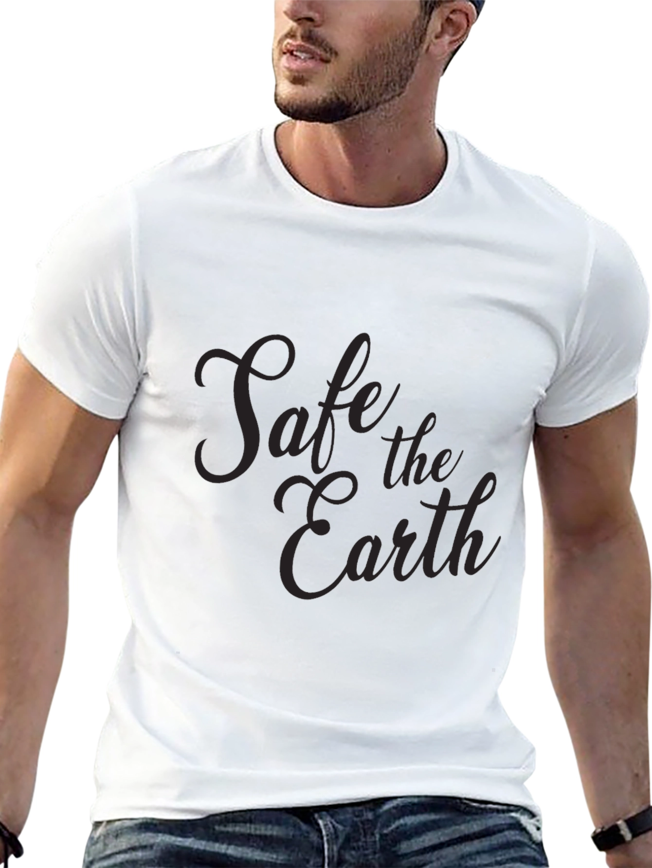 Safe the Earth Graphic Tee - Eco Friendly T-Shirt