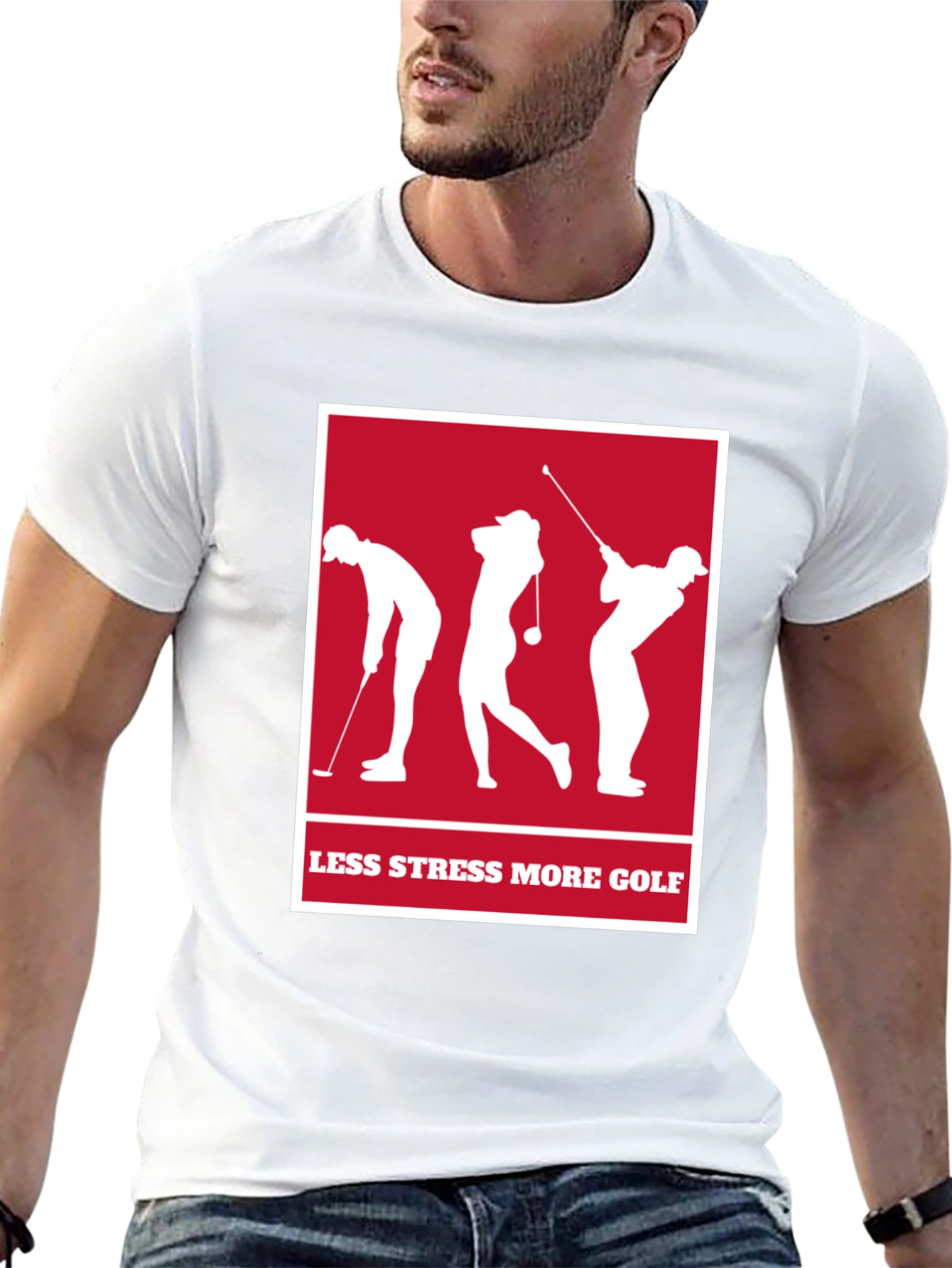 Less Stress More Golf T-Shirt