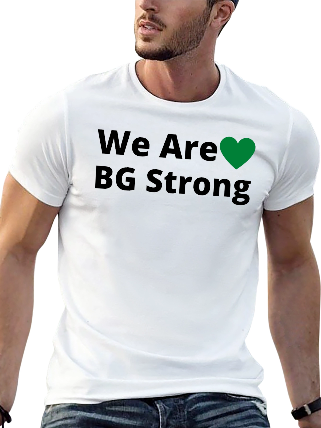 We Are BG Strong T-Shirt - Black Crew Neck