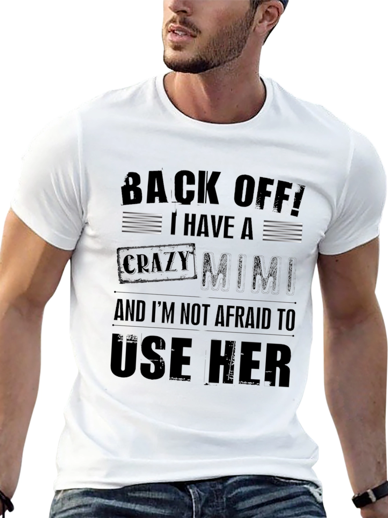 Funny Crazy Mimi Graphic T-Shirt
