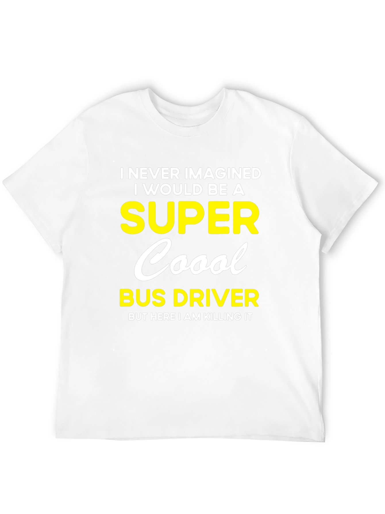 Super Cool Bus Driver Black Graphic T-Shirt