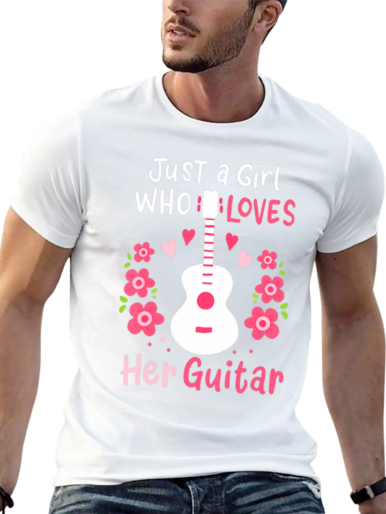 Just A Girl Who Loves Her Guitar T-Shirt